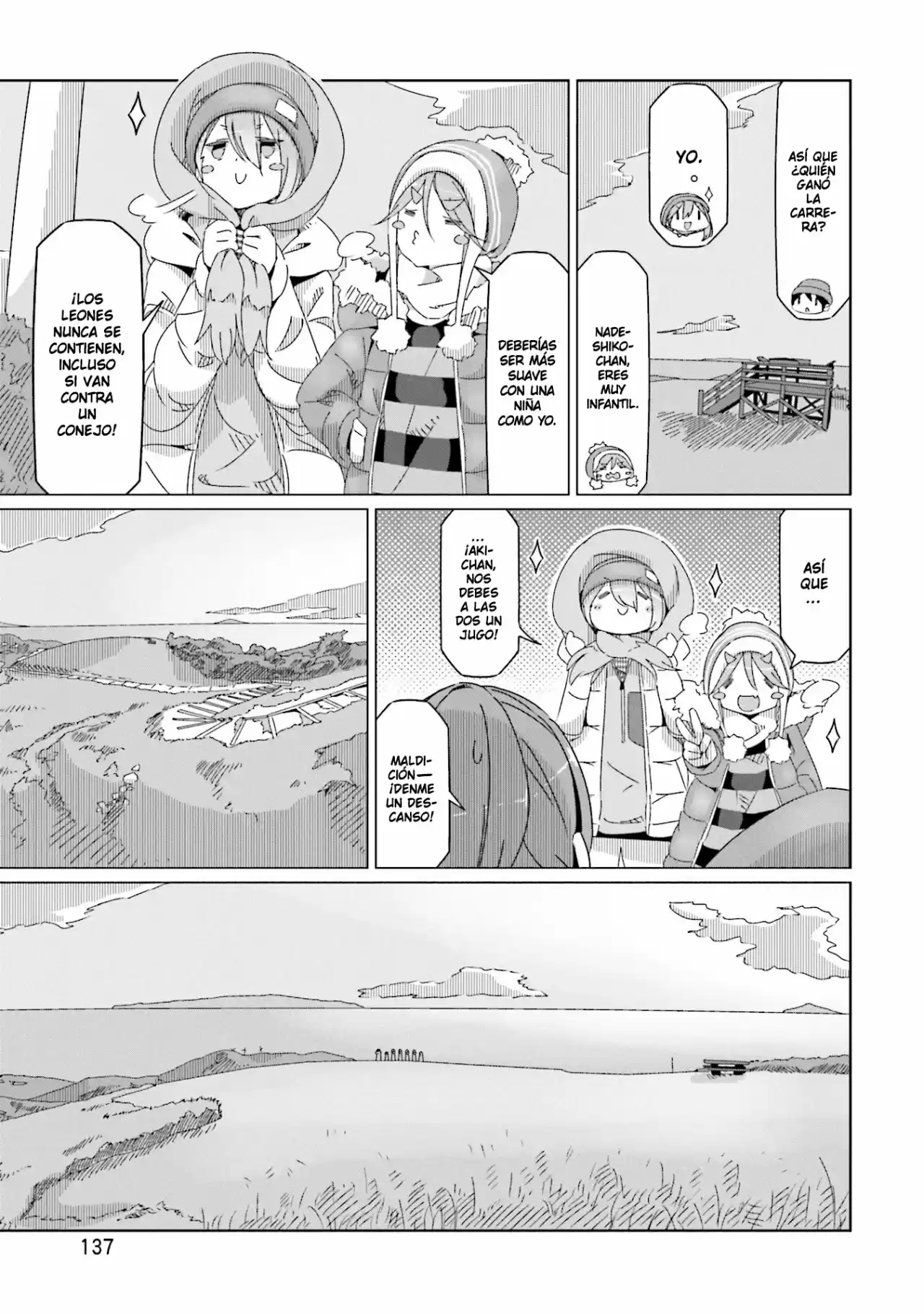 Yurucamp capítulo 46, página 7