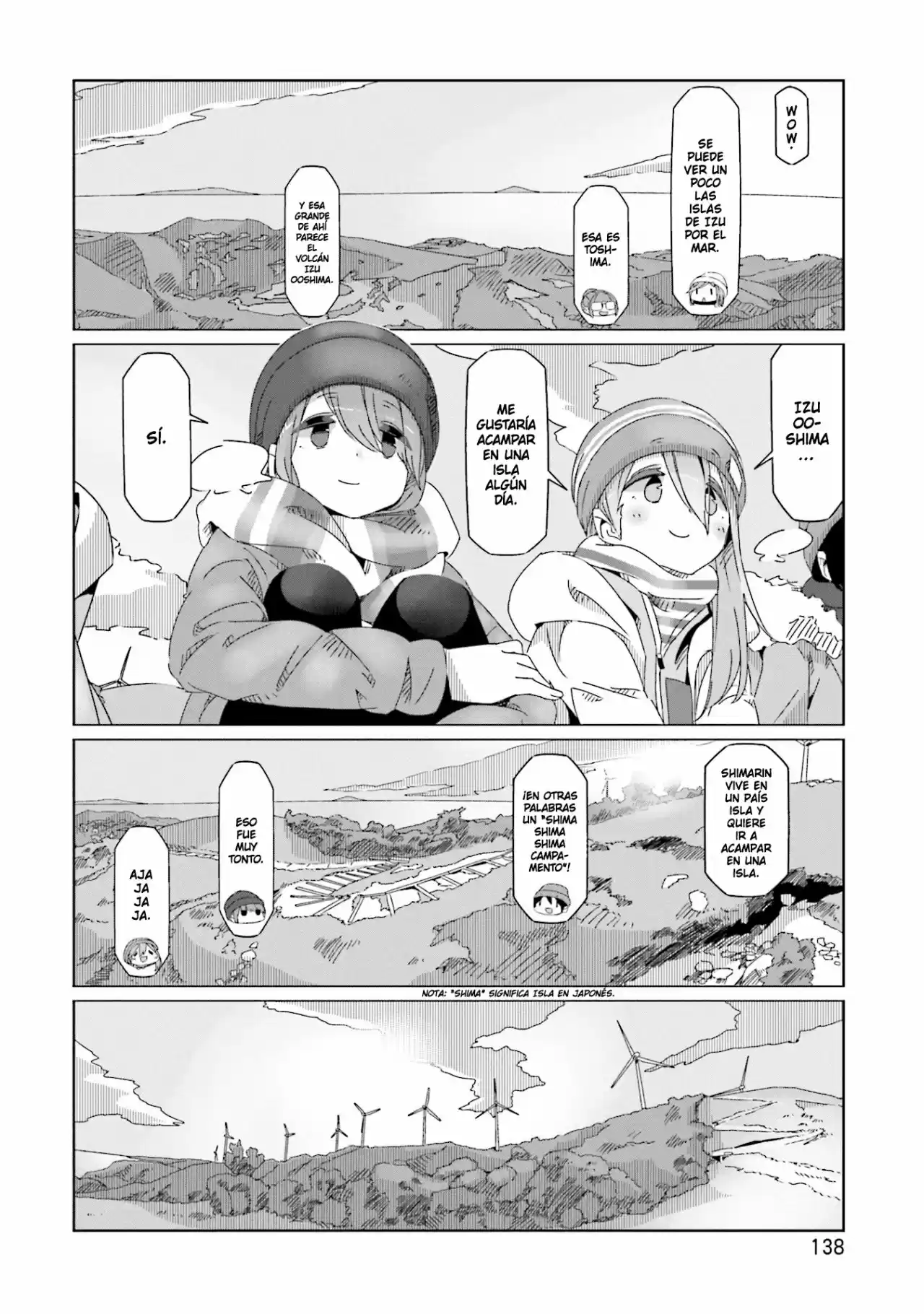 Yurucamp capítulo 46, página 8