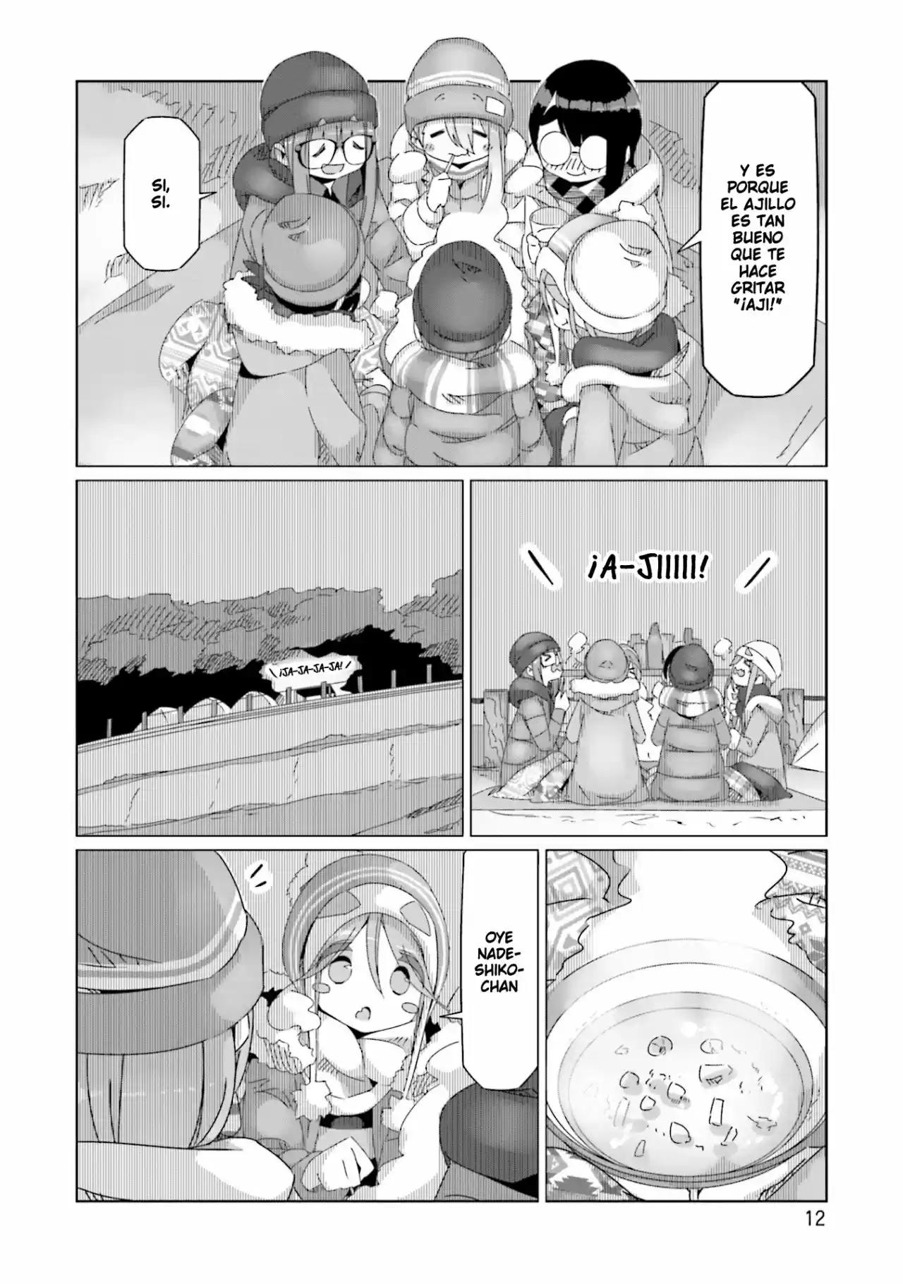 Yurucamp capítulo 47, página 14