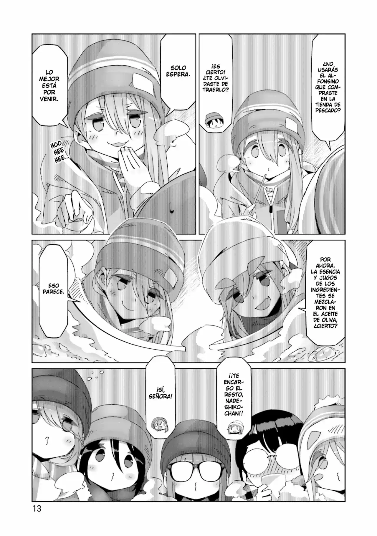 Yurucamp capítulo 47, página 15