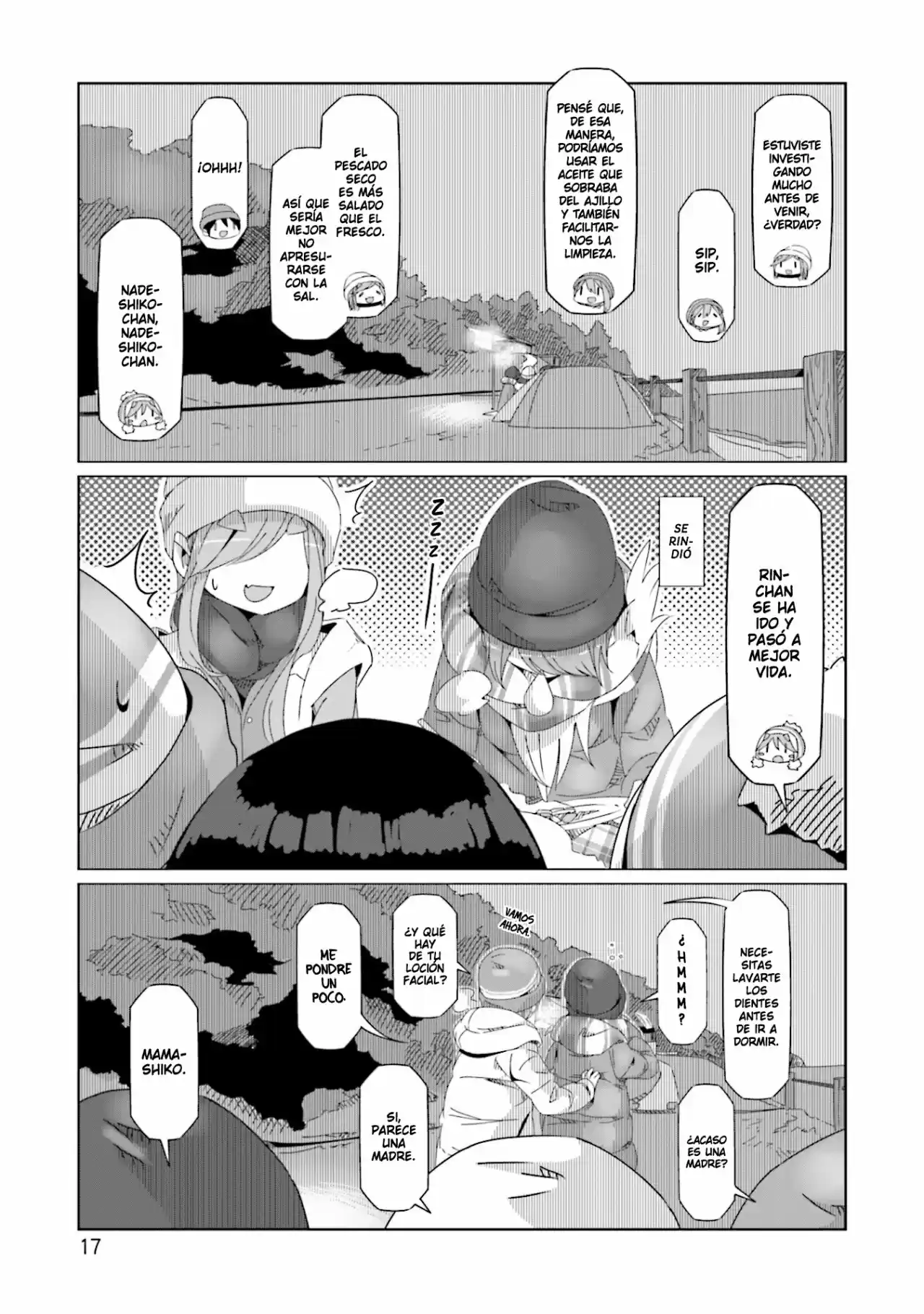 Yurucamp capítulo 47, página 19