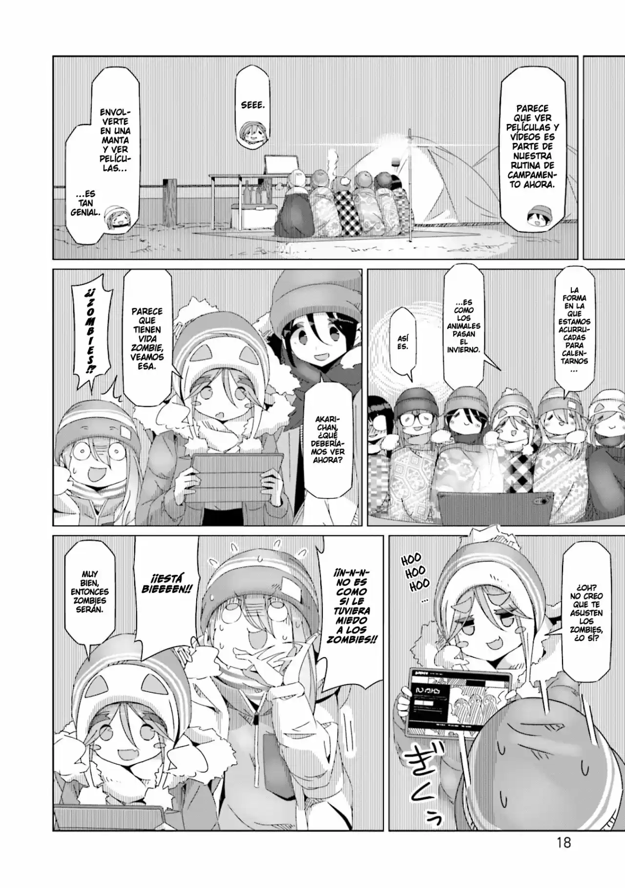 Yurucamp capítulo 47, página 20