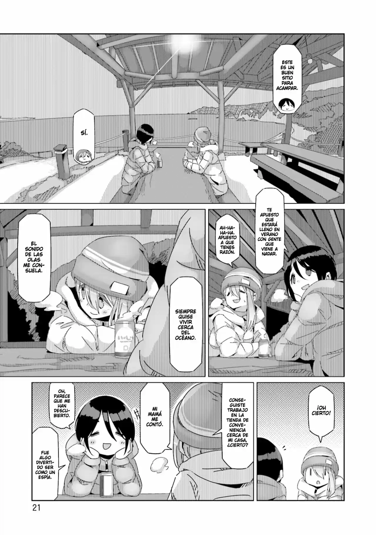 Yurucamp capítulo 47, página 23