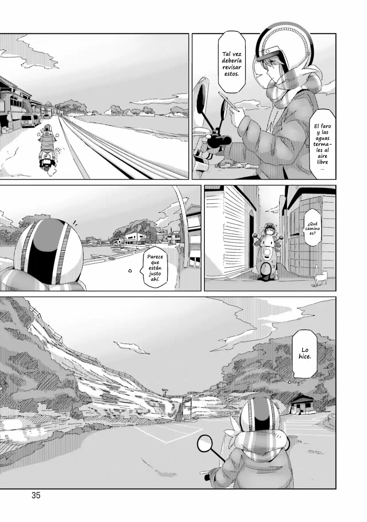 Yurucamp capítulo 48, página 8