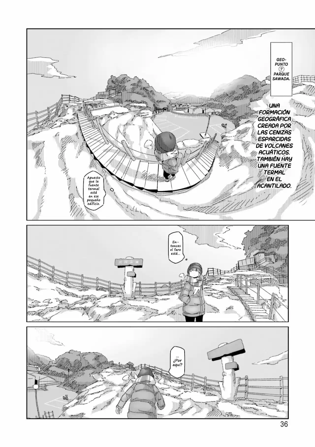 Yurucamp capítulo 48, página 9