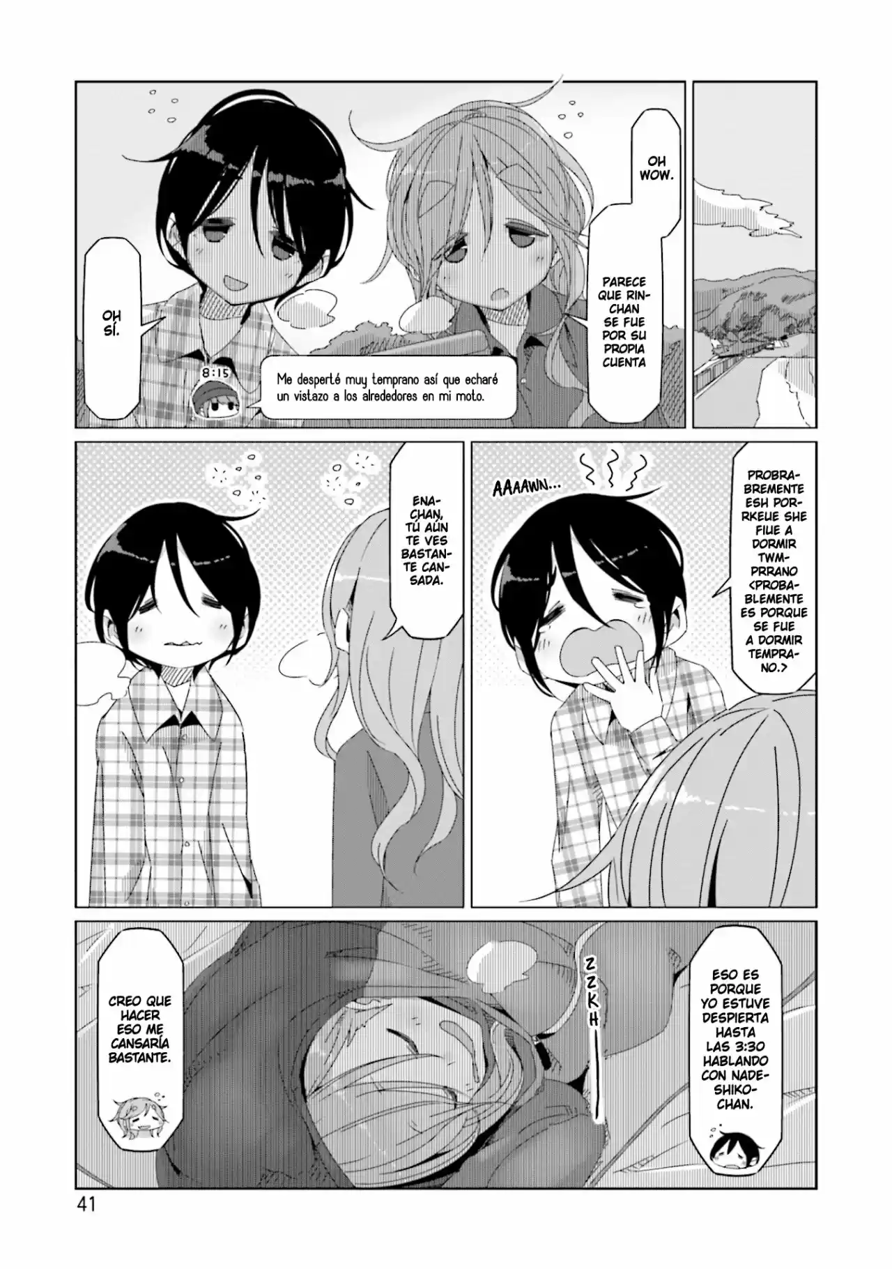 Yurucamp capítulo 48, página 14