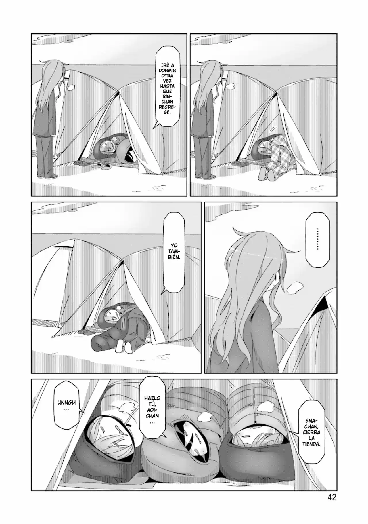 Yurucamp capítulo 48, página 15