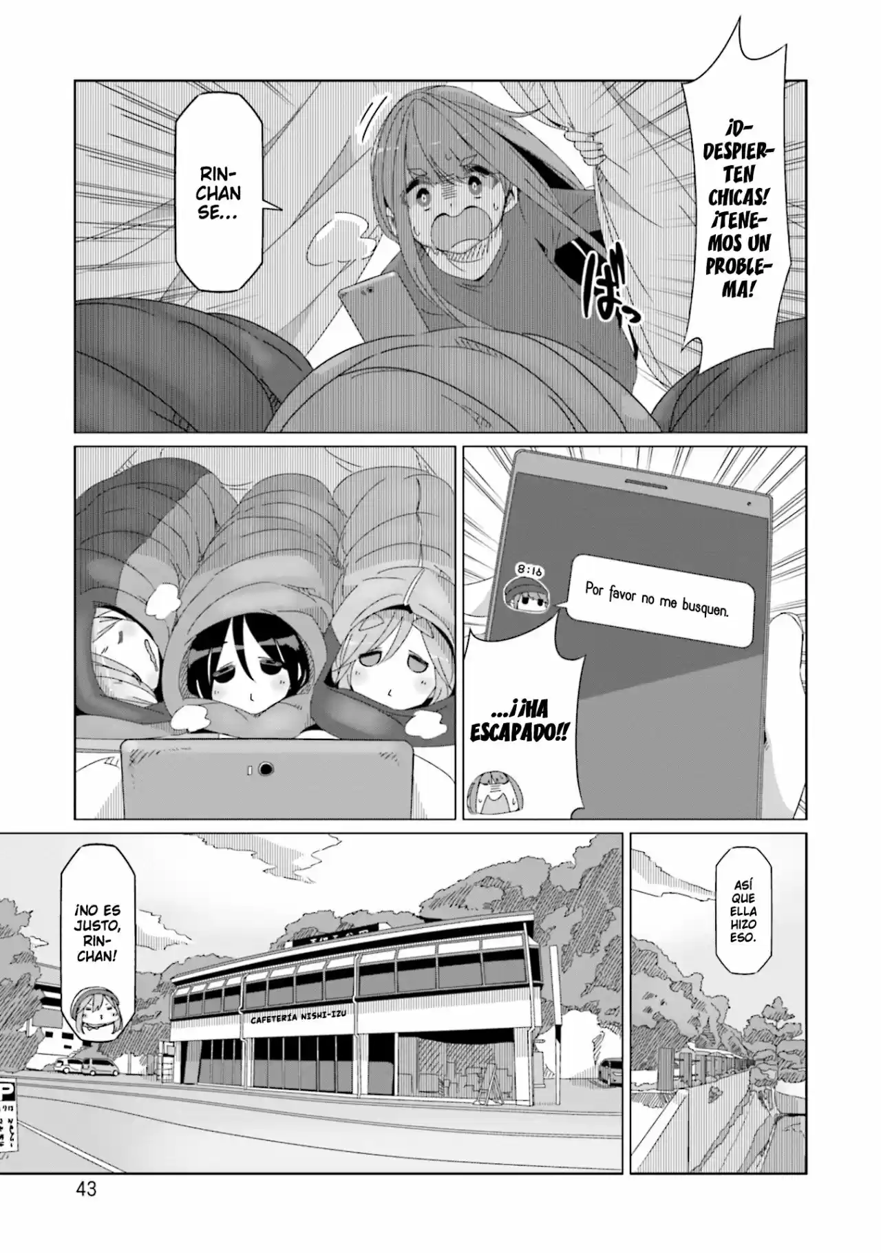 Yurucamp capítulo 48, página 16