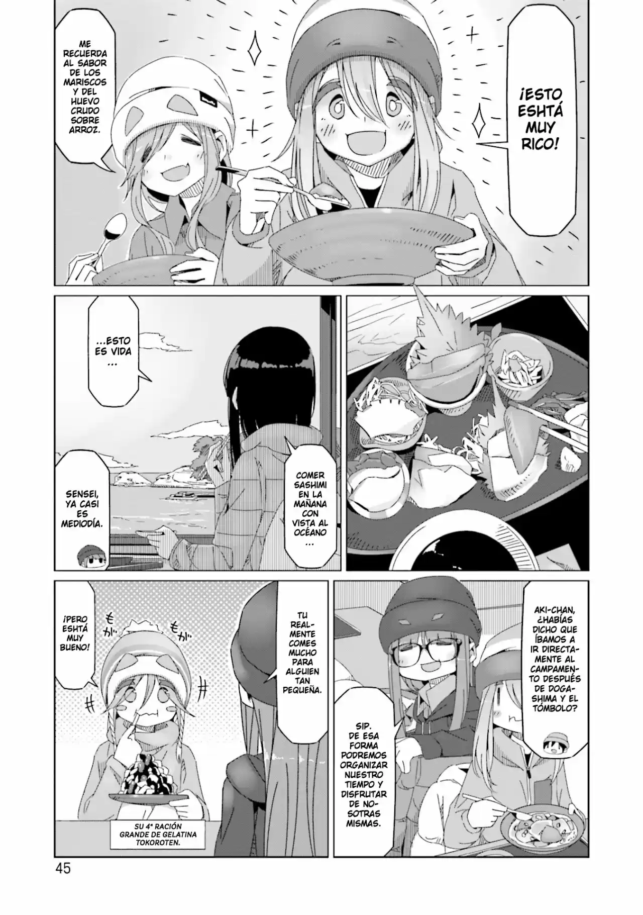 Yurucamp capítulo 48, página 18