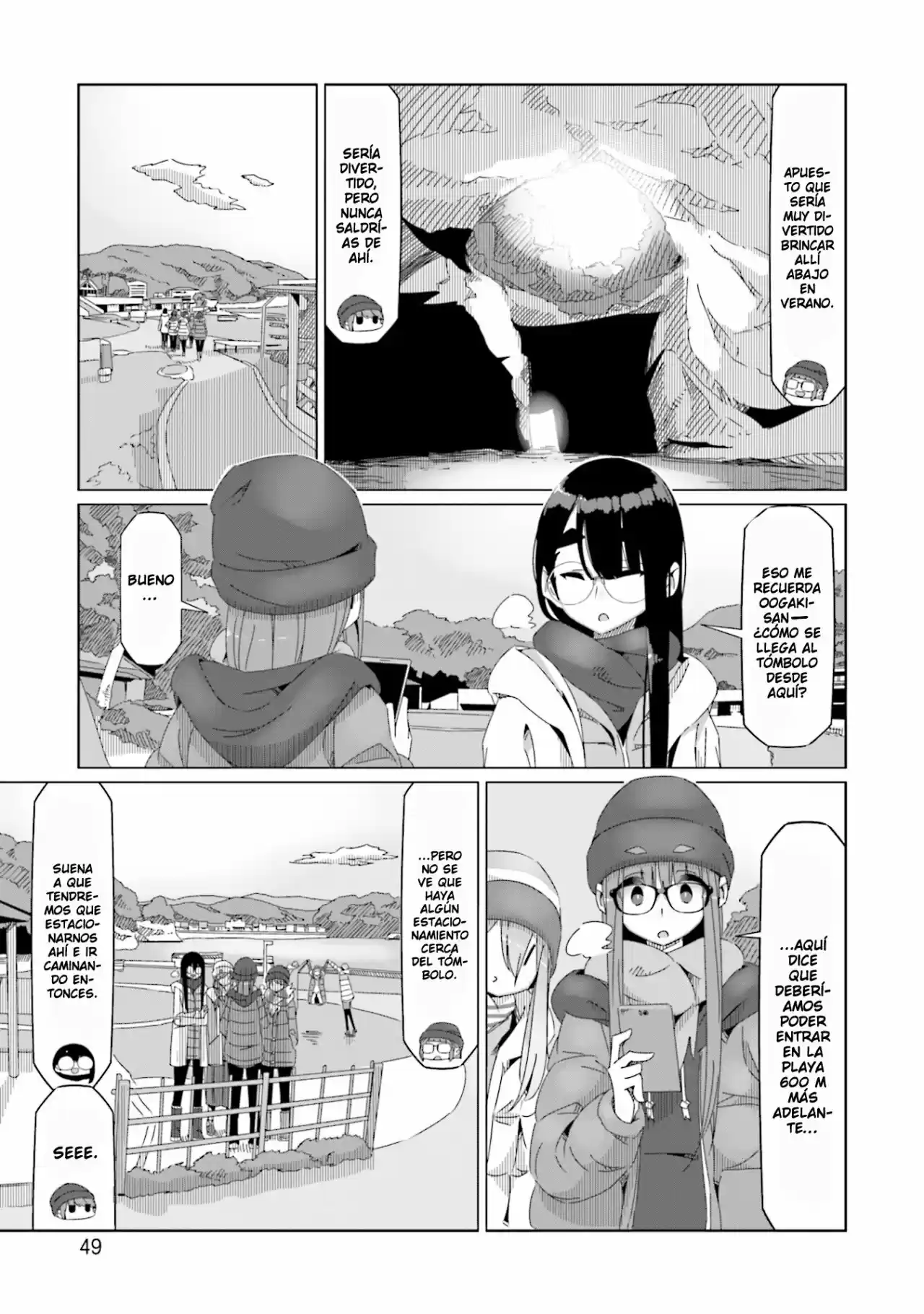 Yurucamp capítulo 48, página 22