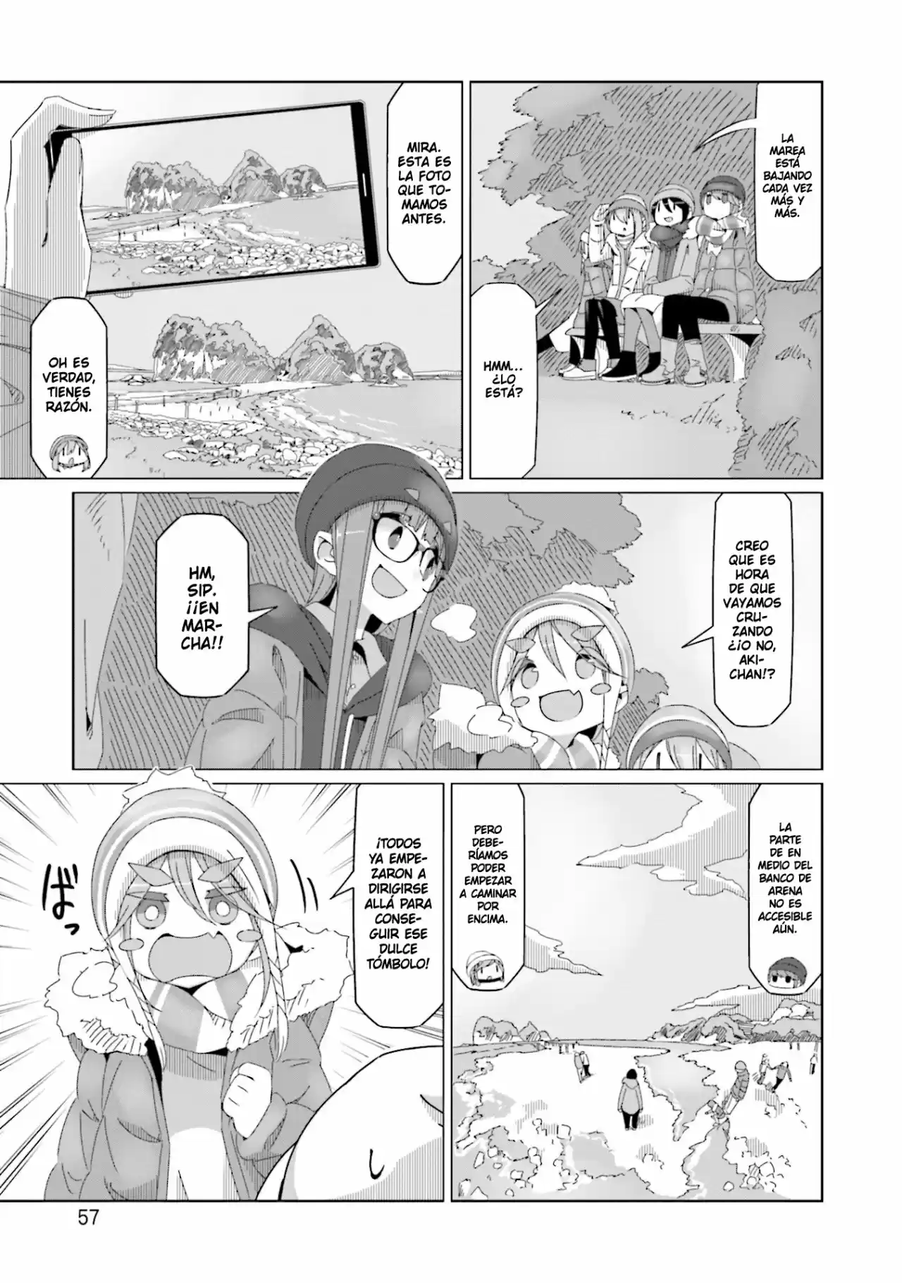Yurucamp capítulo 49, página 4