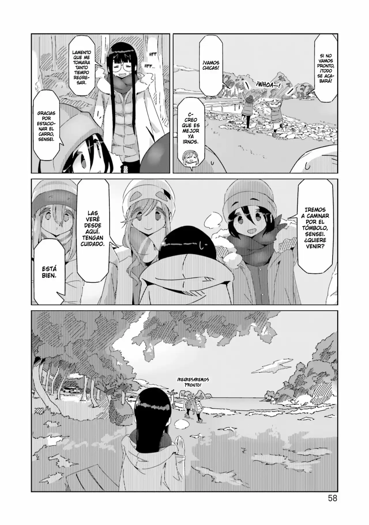 Yurucamp capítulo 49, página 5
