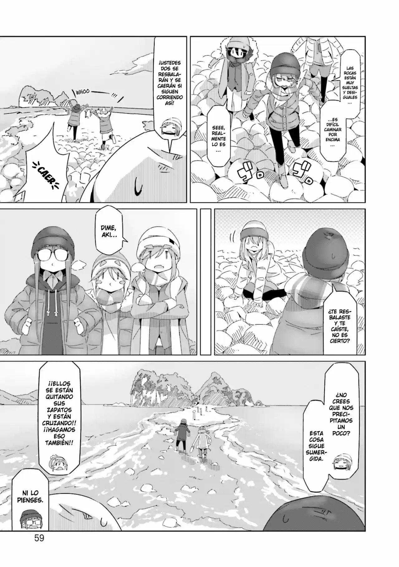 Yurucamp capítulo 49, página 6