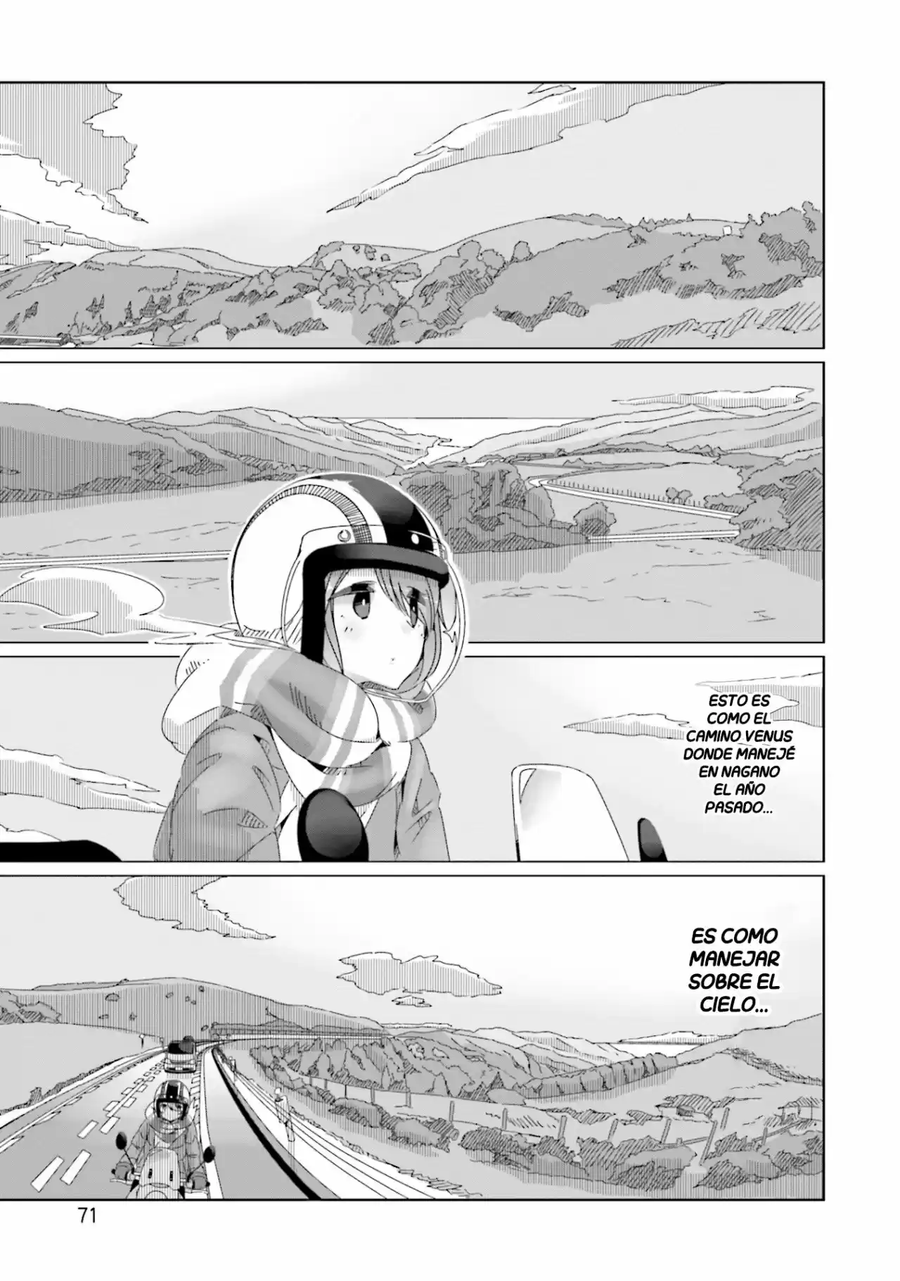 Yurucamp capítulo 49, página 18