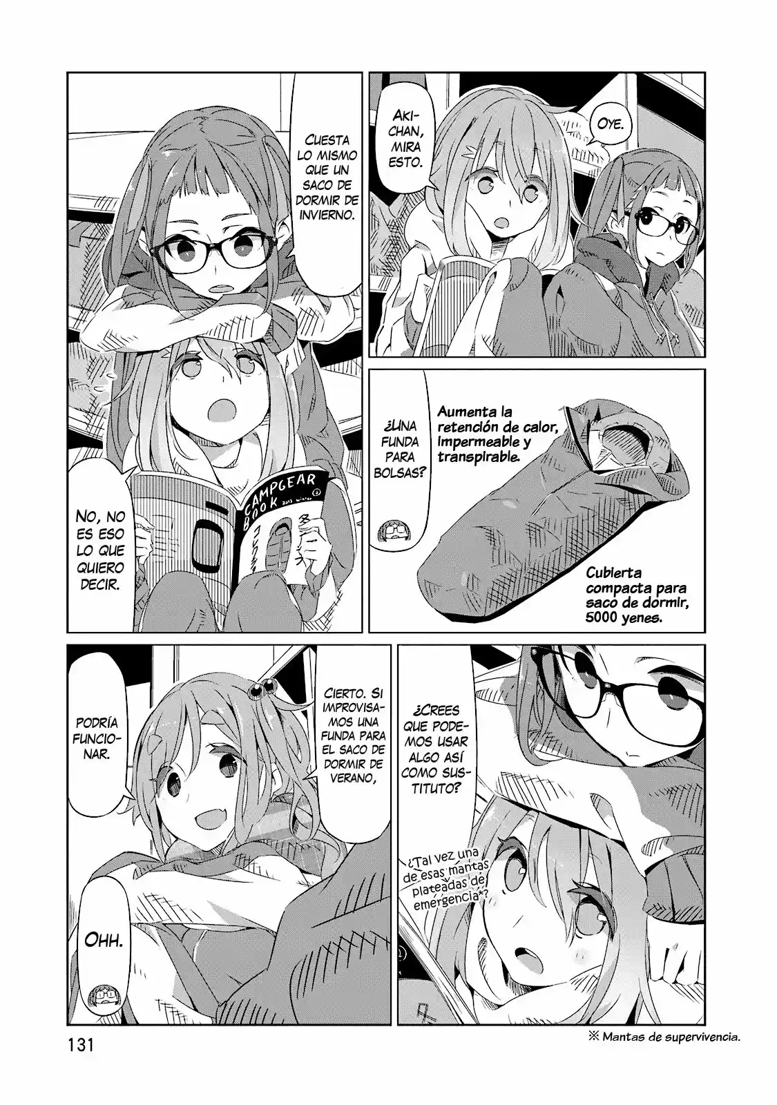Yurucamp capítulo 5, página 18