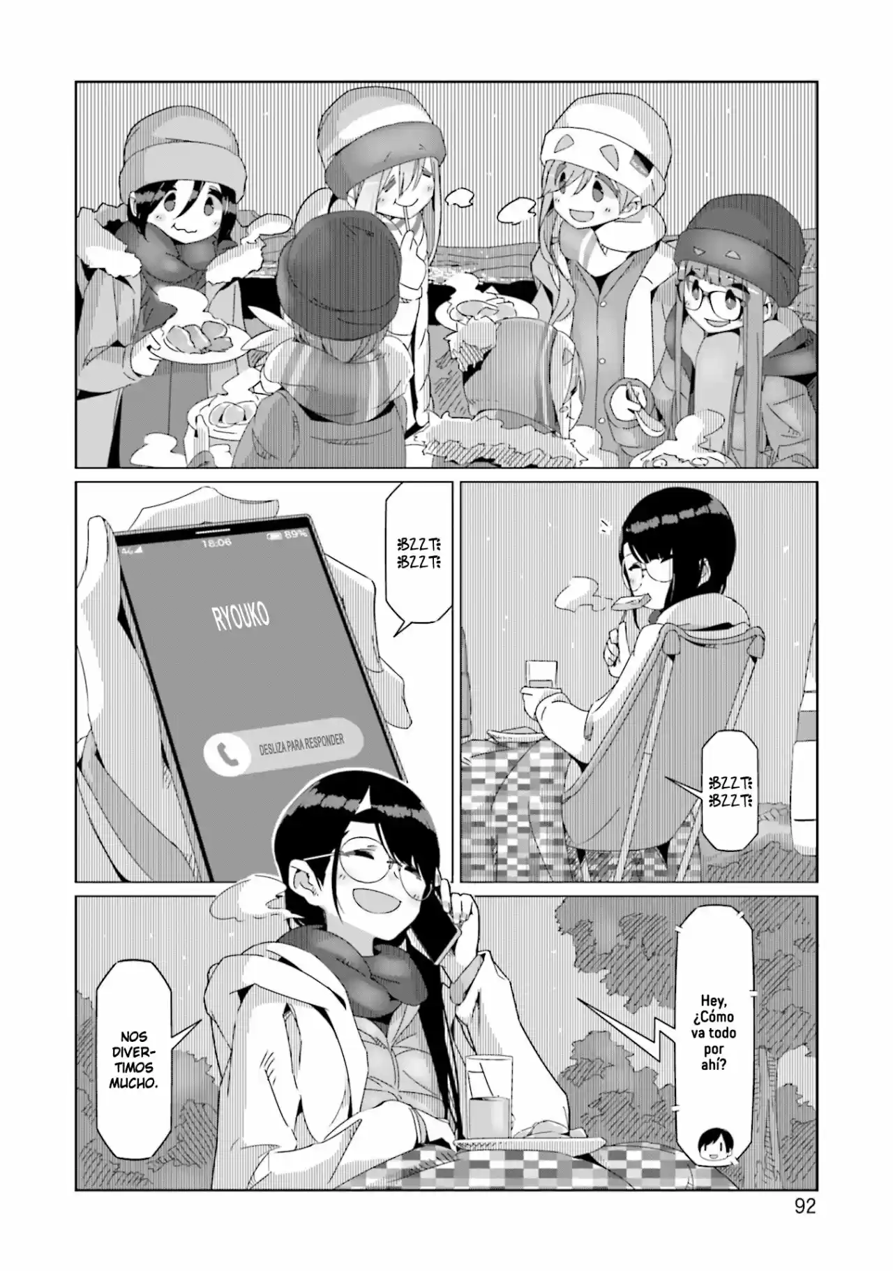 Yurucamp capítulo 50, página 13