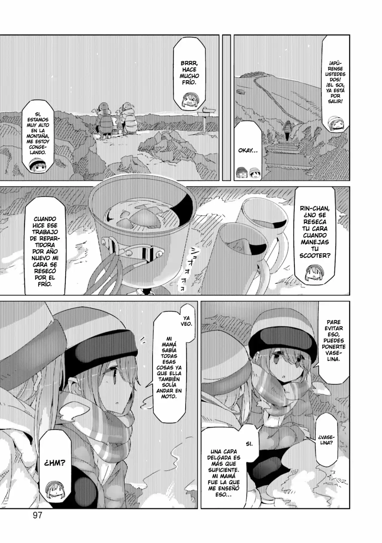 Yurucamp capítulo 50, página 18