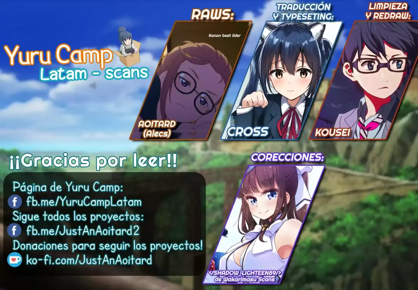 Yurucamp capítulo 52, página 1