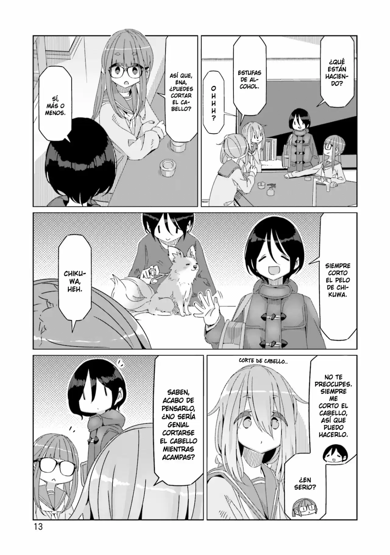 Yurucamp capítulo 53, página 16
