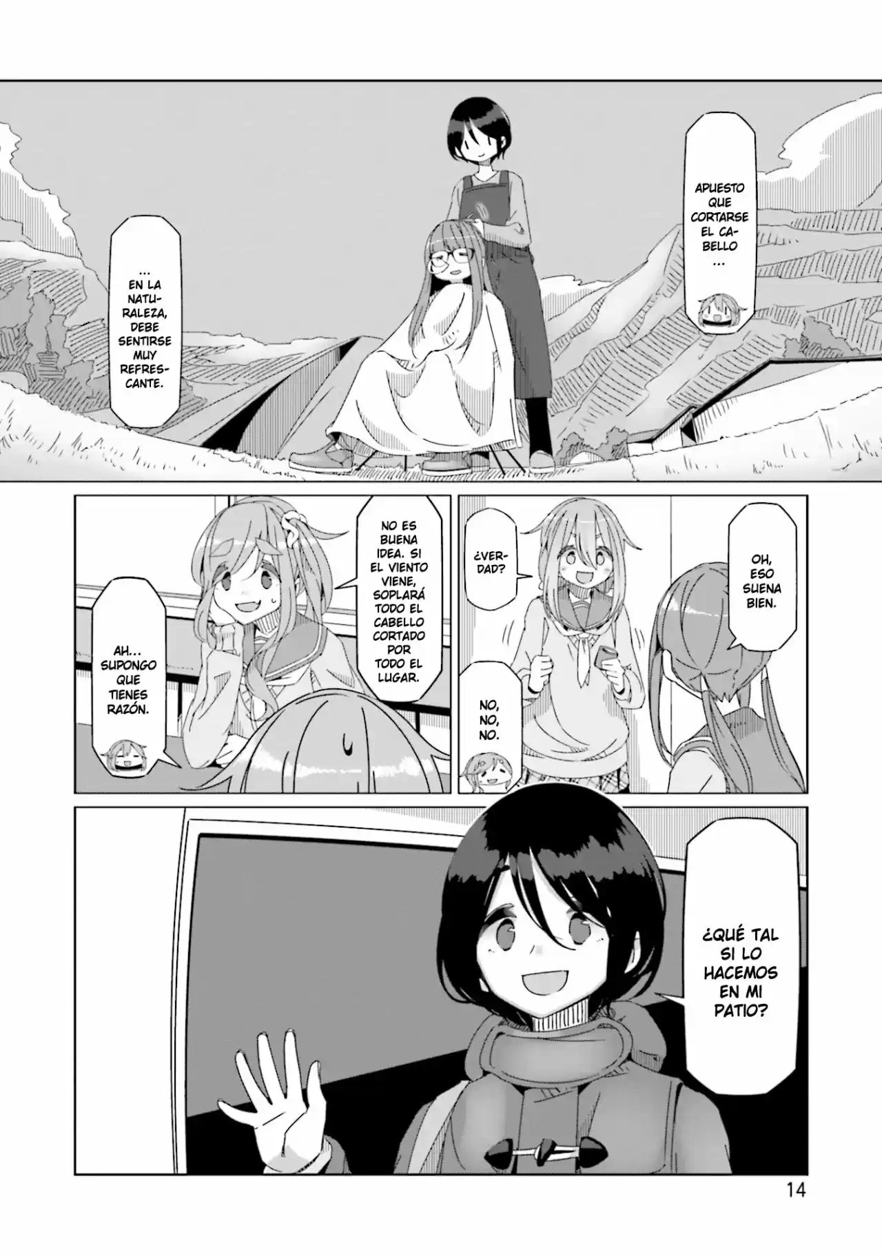 Yurucamp capítulo 53, página 17