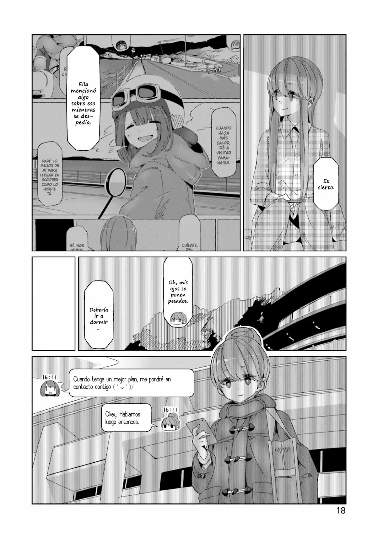 Yurucamp capítulo 53, página 21