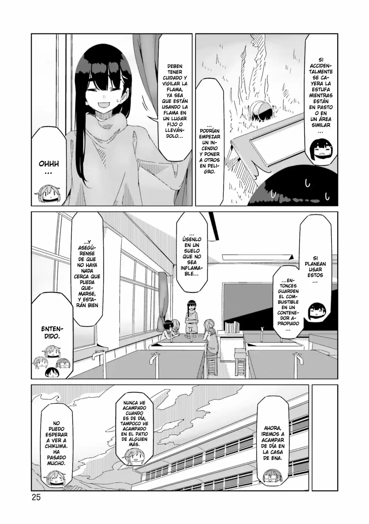 Yurucamp capítulo 53, página 28