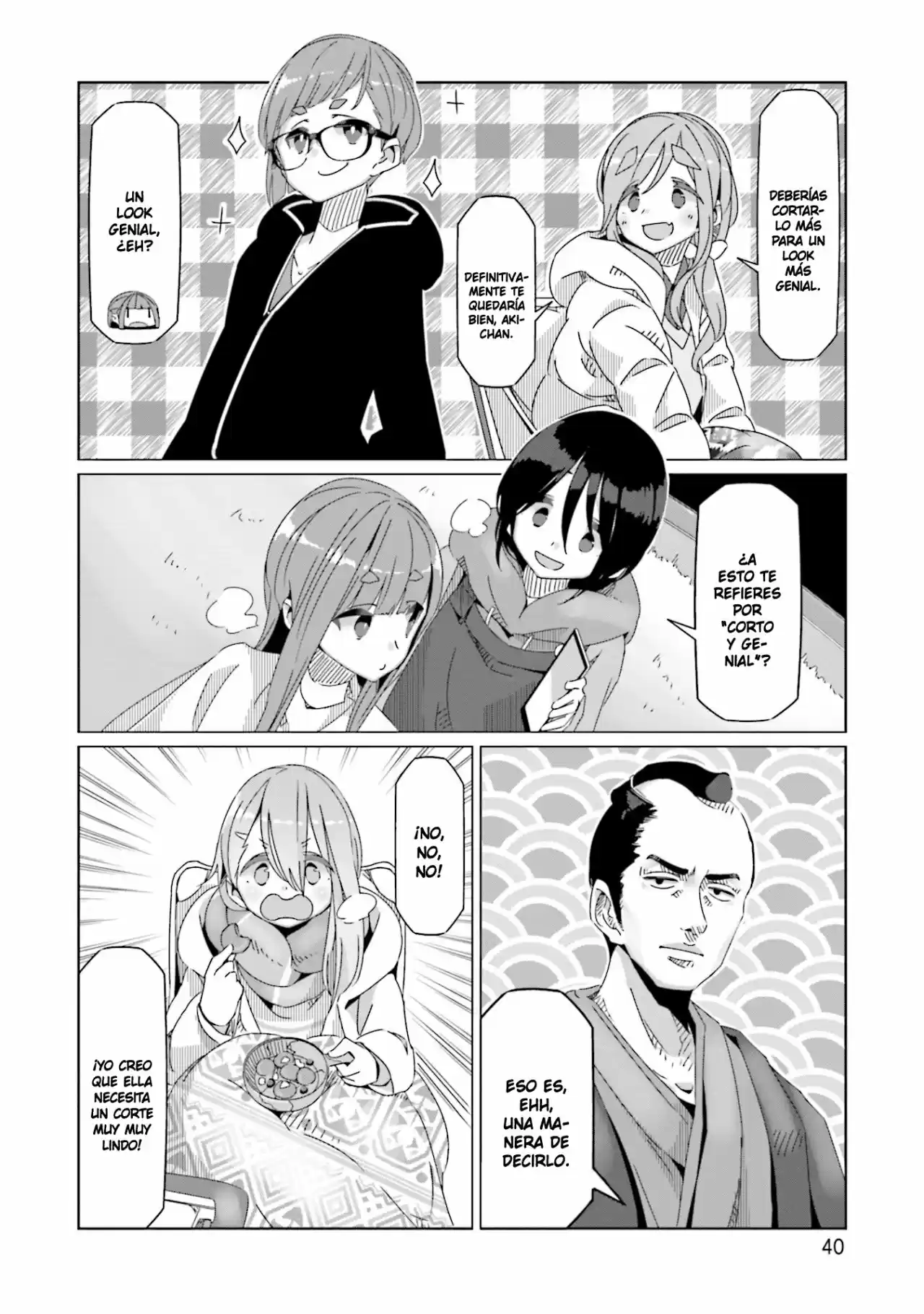 Yurucamp capítulo 54, página 14