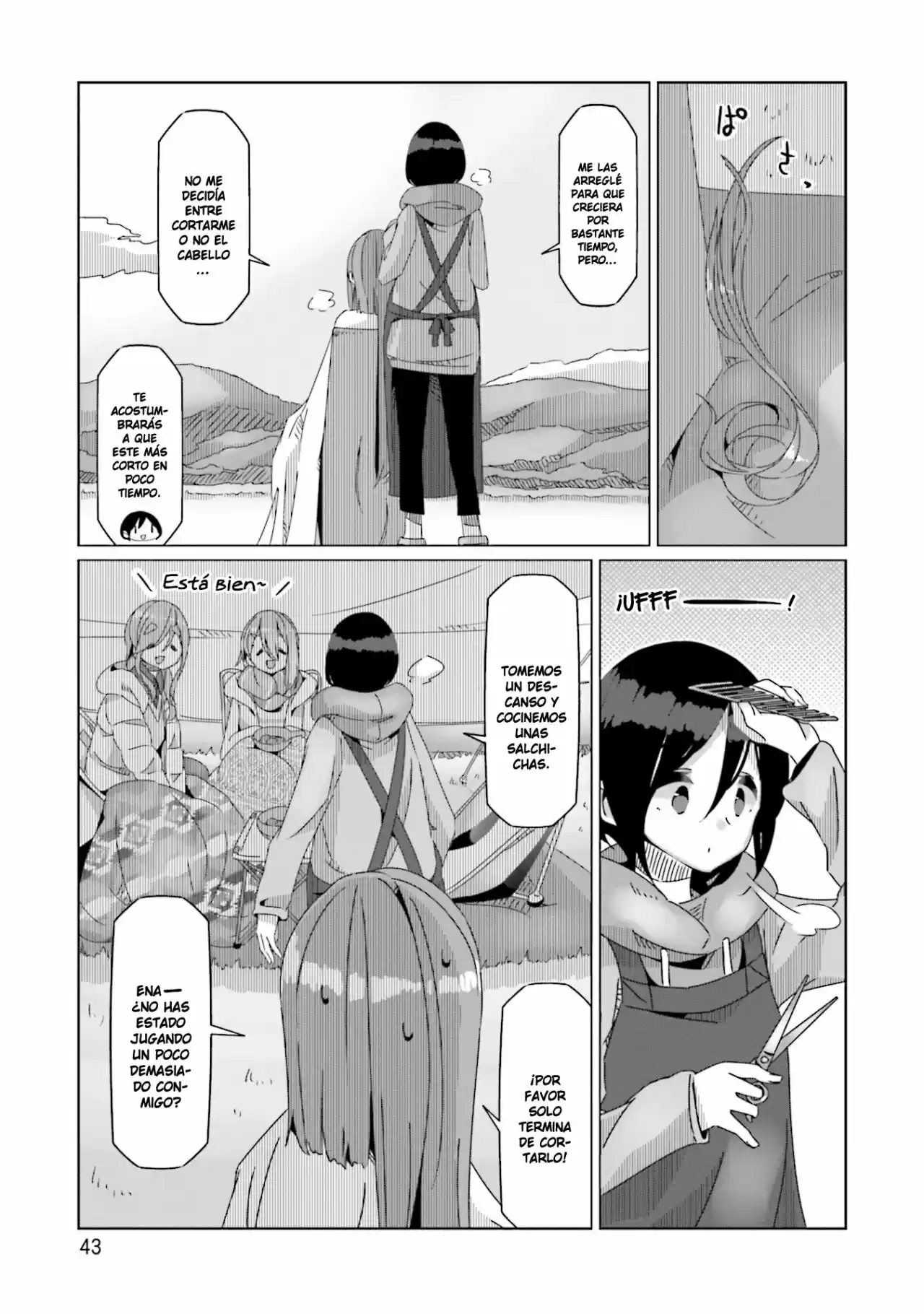 Yurucamp capítulo 54, página 17