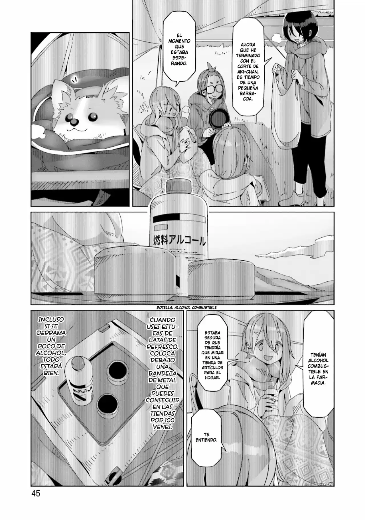 Yurucamp capítulo 54, página 19