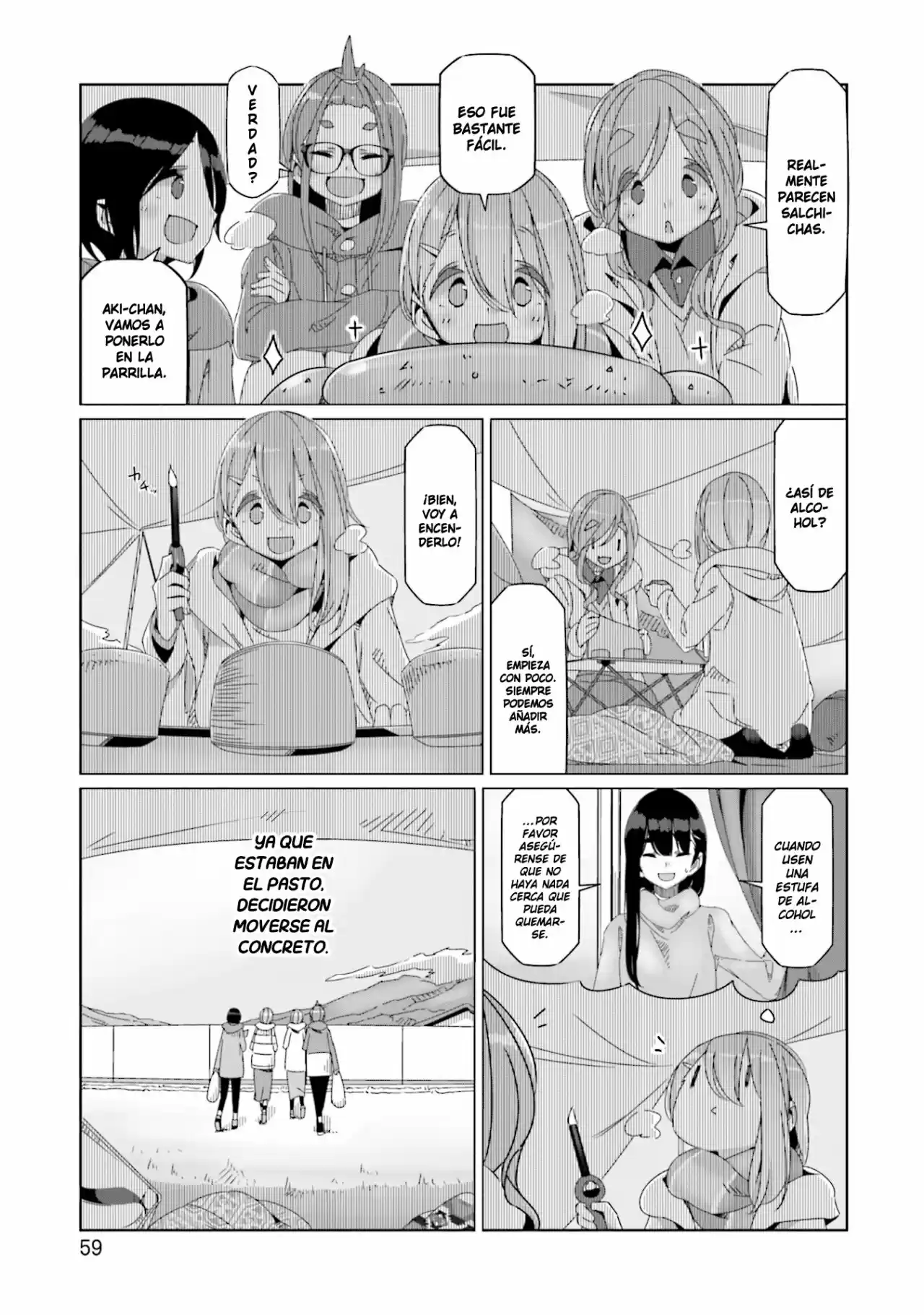 Yurucamp capítulo 55, página 7