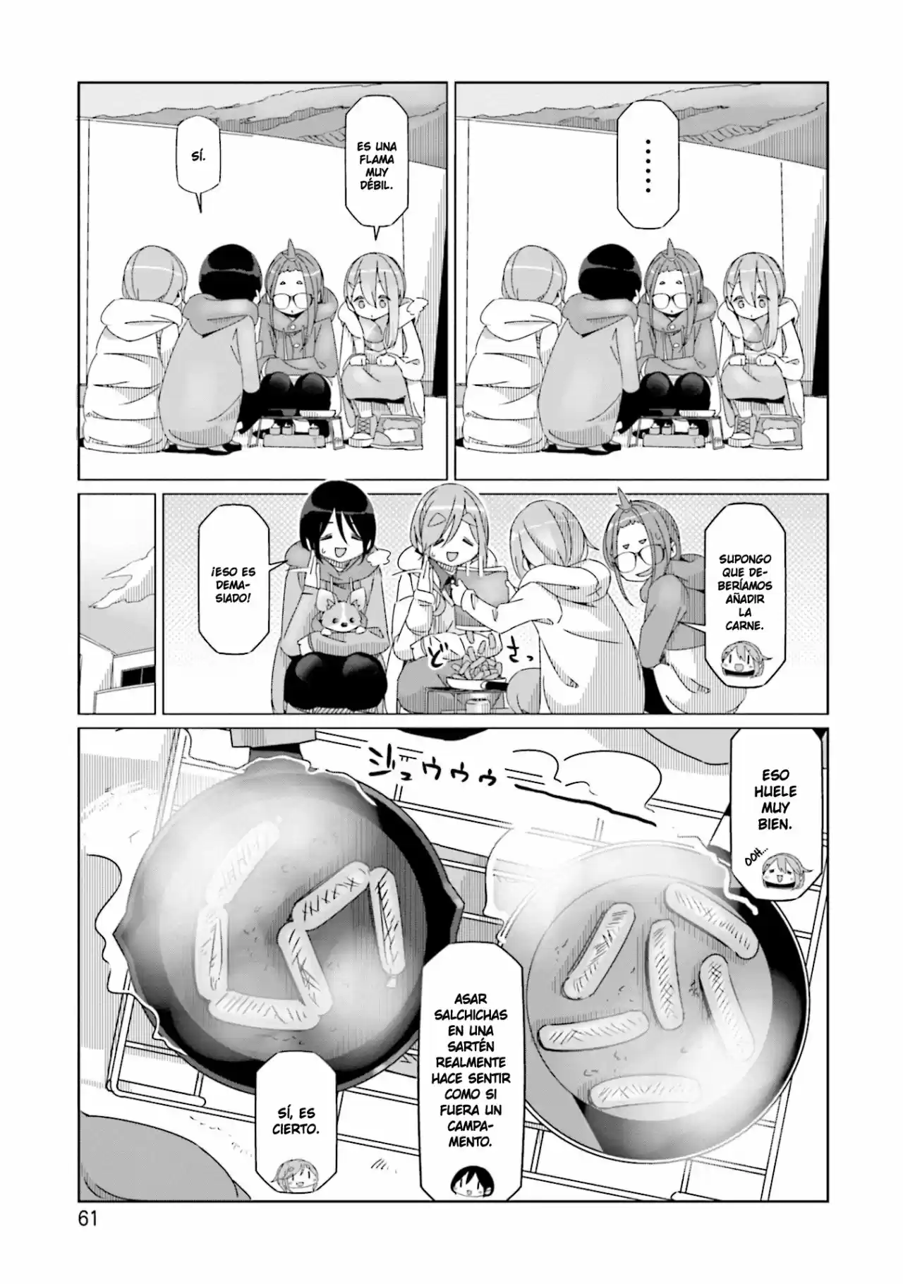 Yurucamp capítulo 55, página 9