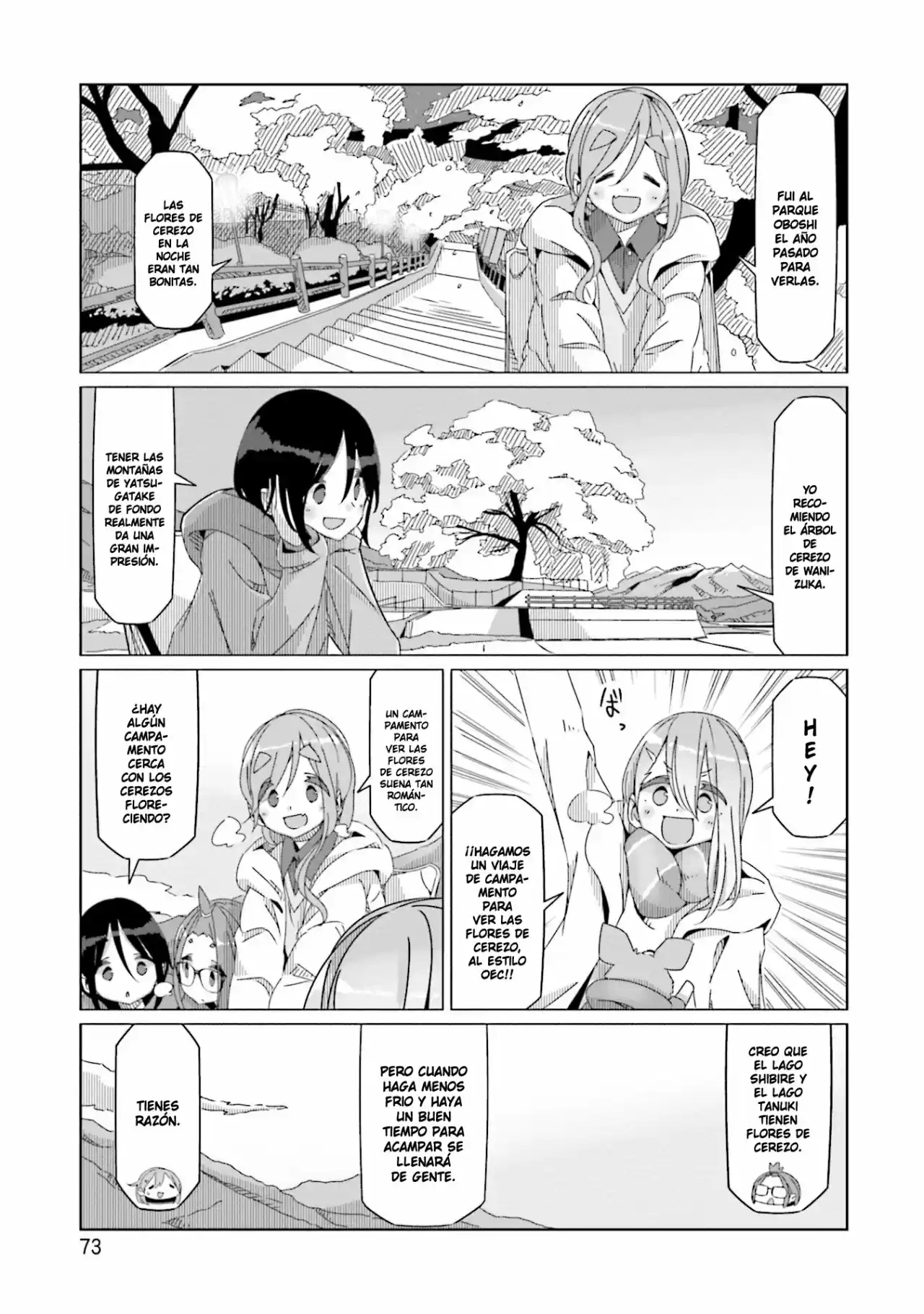 Yurucamp capítulo 55, página 21