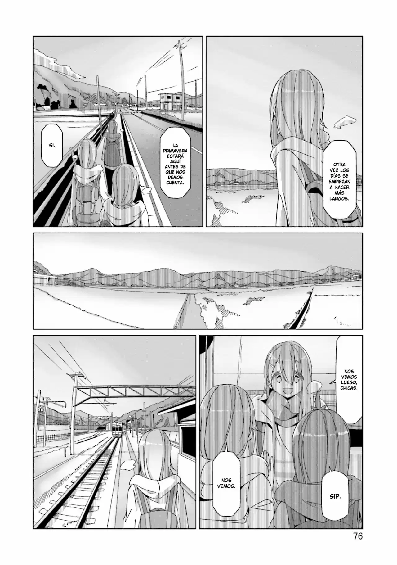 Yurucamp capítulo 55, página 24