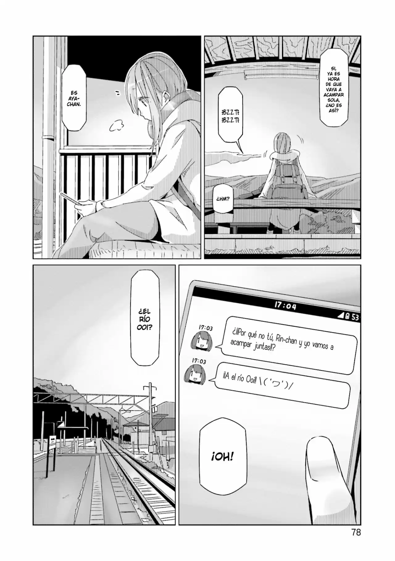 Yurucamp capítulo 55, página 26