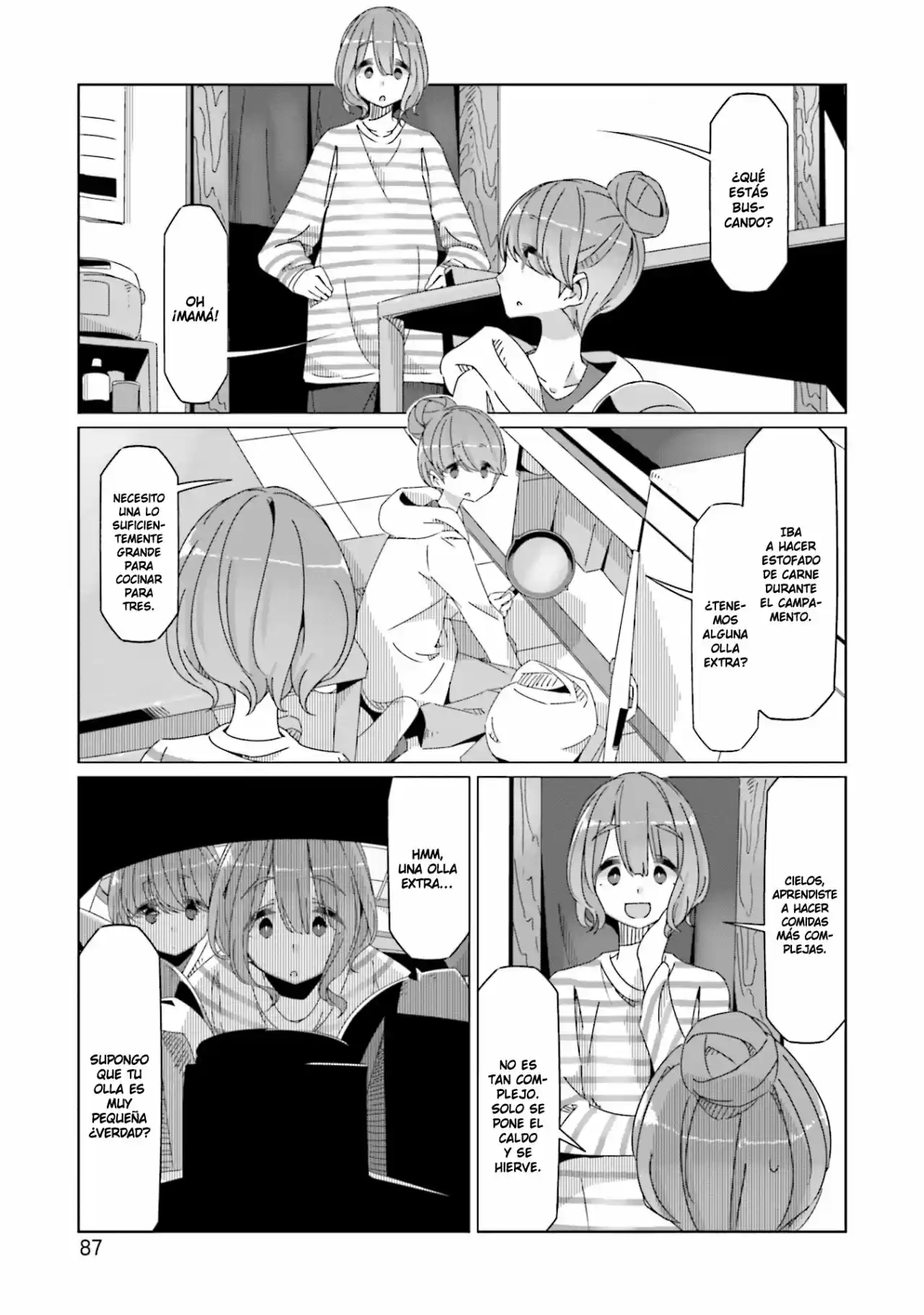 Yurucamp capítulo 56, página 8