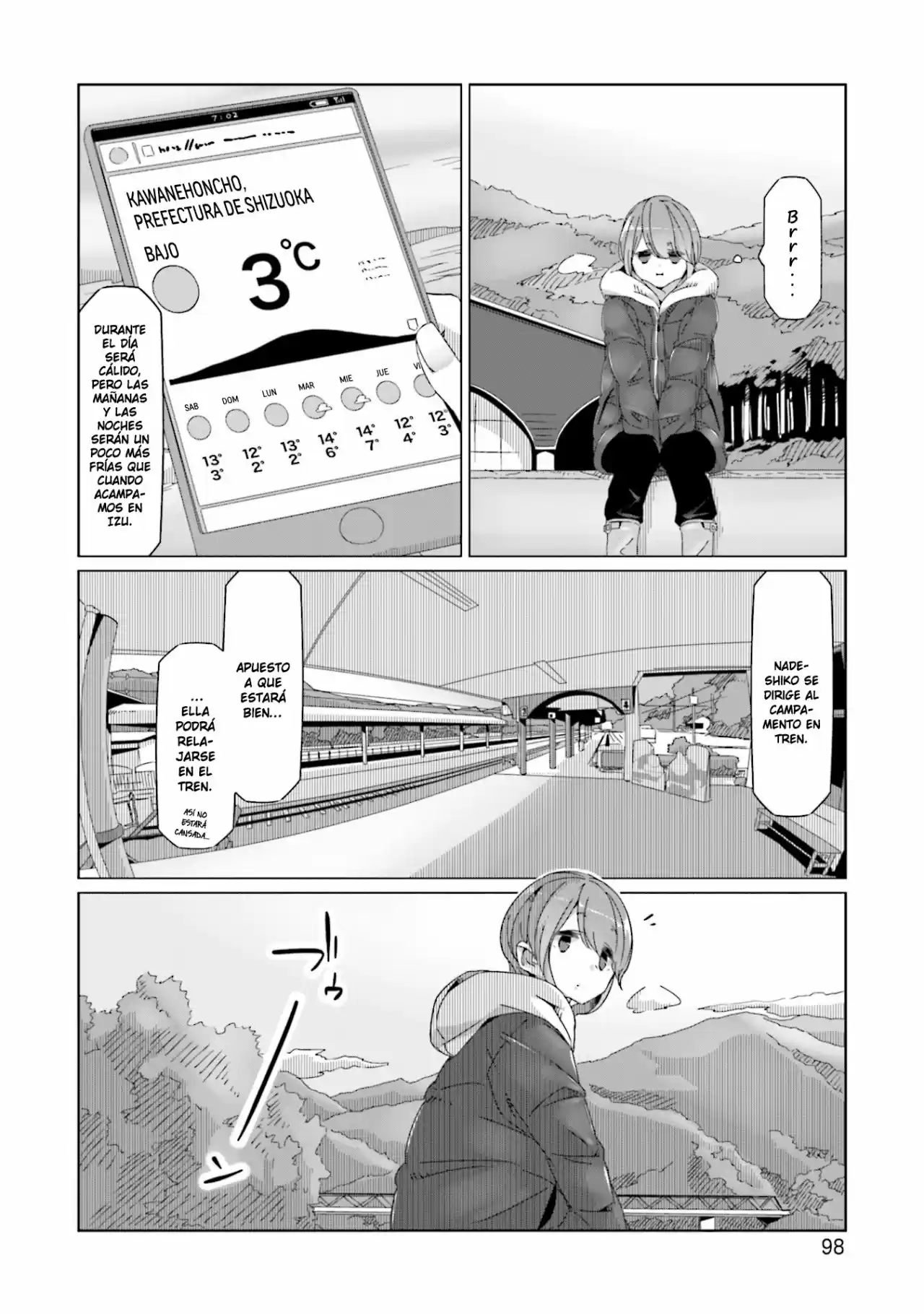 Yurucamp capítulo 56, página 19