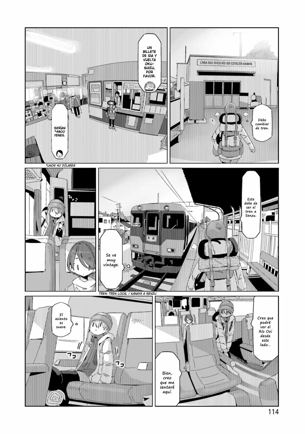 Yurucamp capítulo 57, página 9