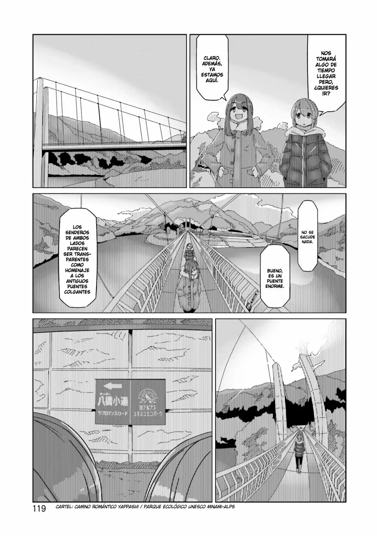 Yurucamp capítulo 57, página 14