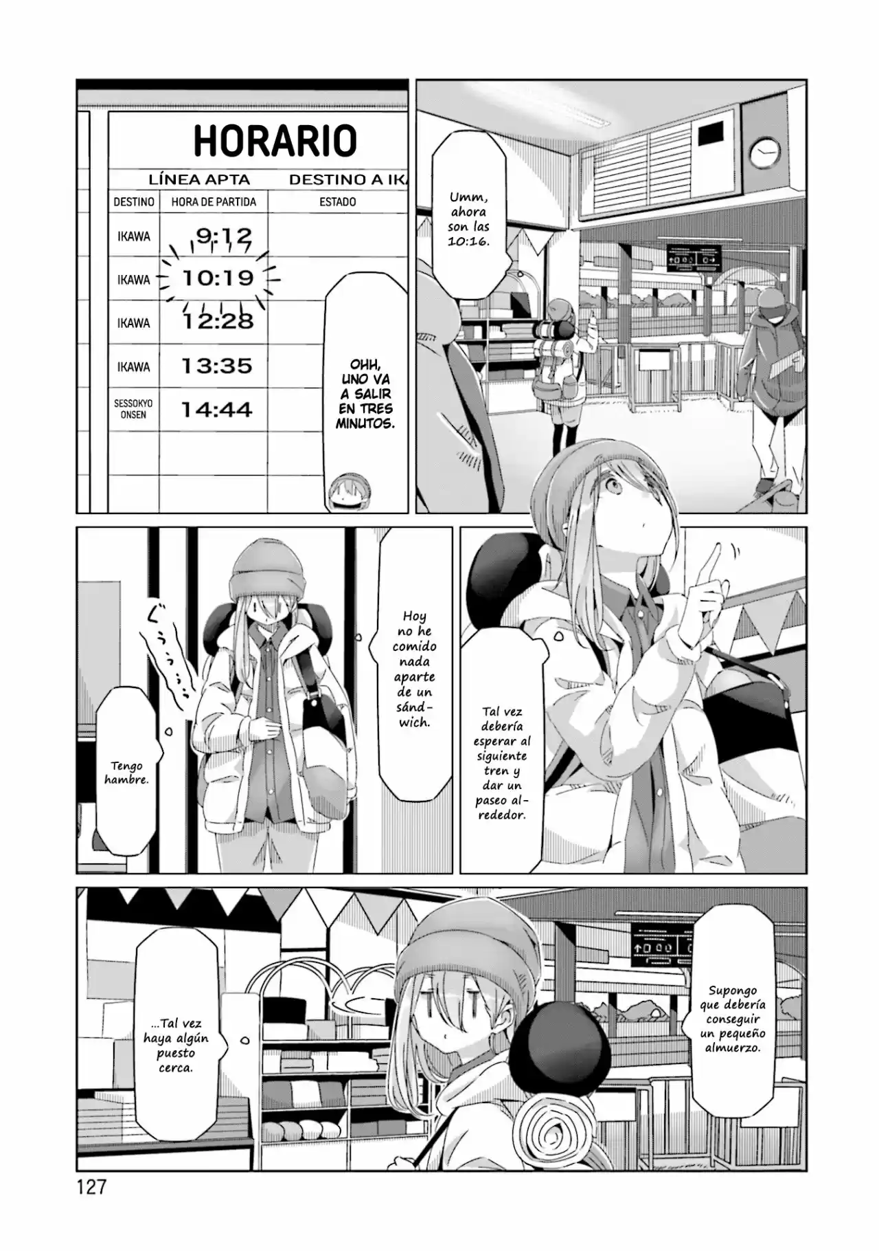 Yurucamp capítulo 57, página 22