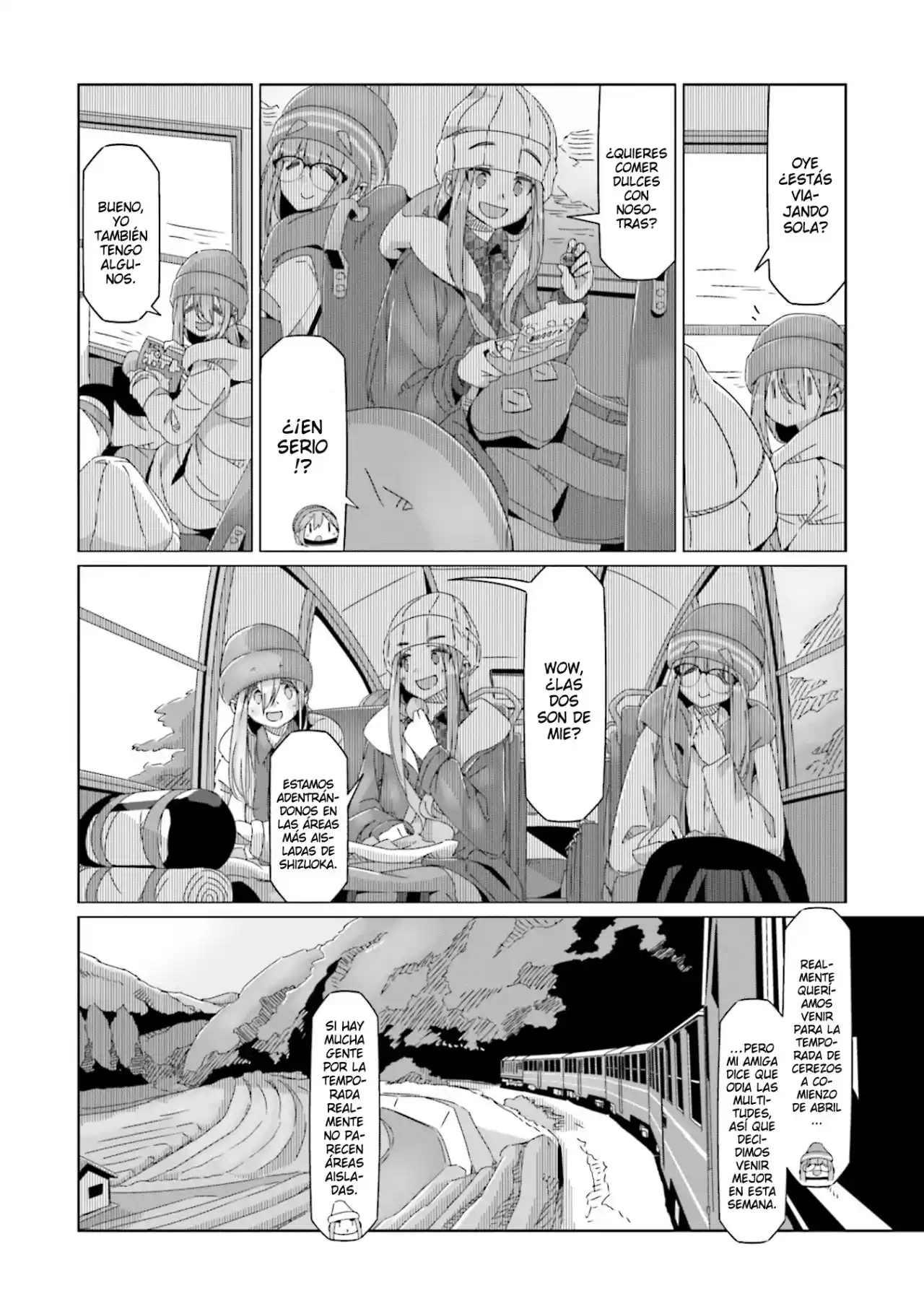 Yurucamp capítulo 58, página 14
