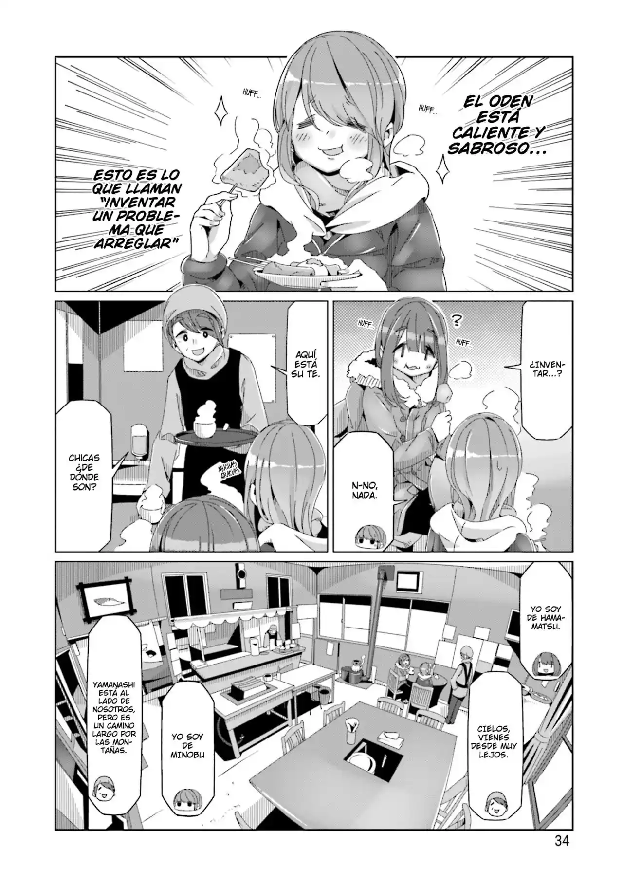 Yurucamp capítulo 59, página 9