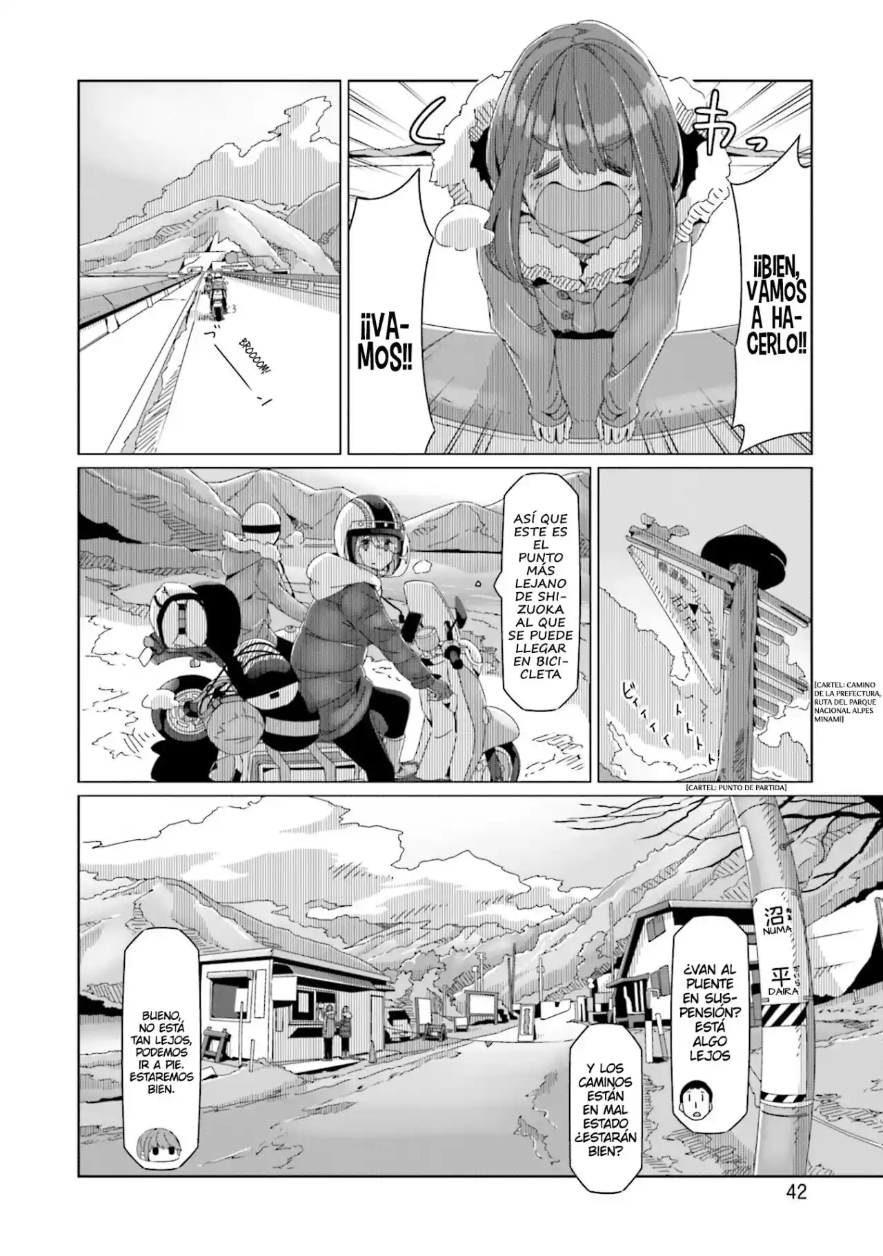 Yurucamp capítulo 59, página 17