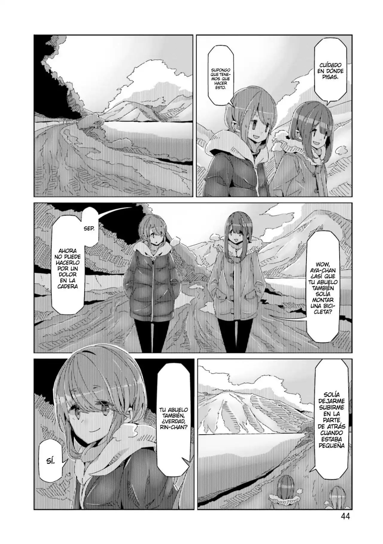 Yurucamp capítulo 59, página 19