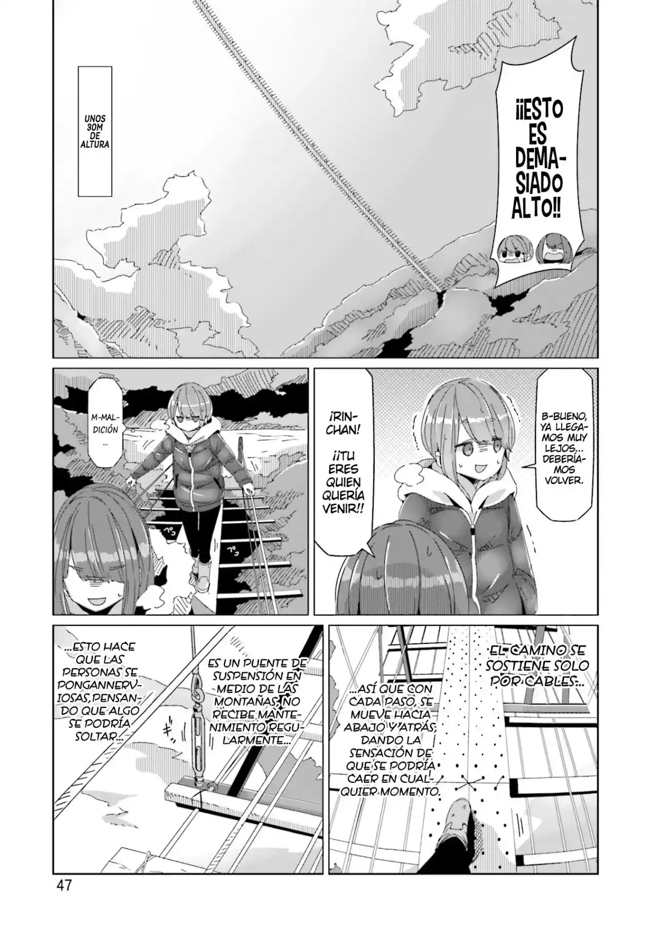 Yurucamp capítulo 59, página 22