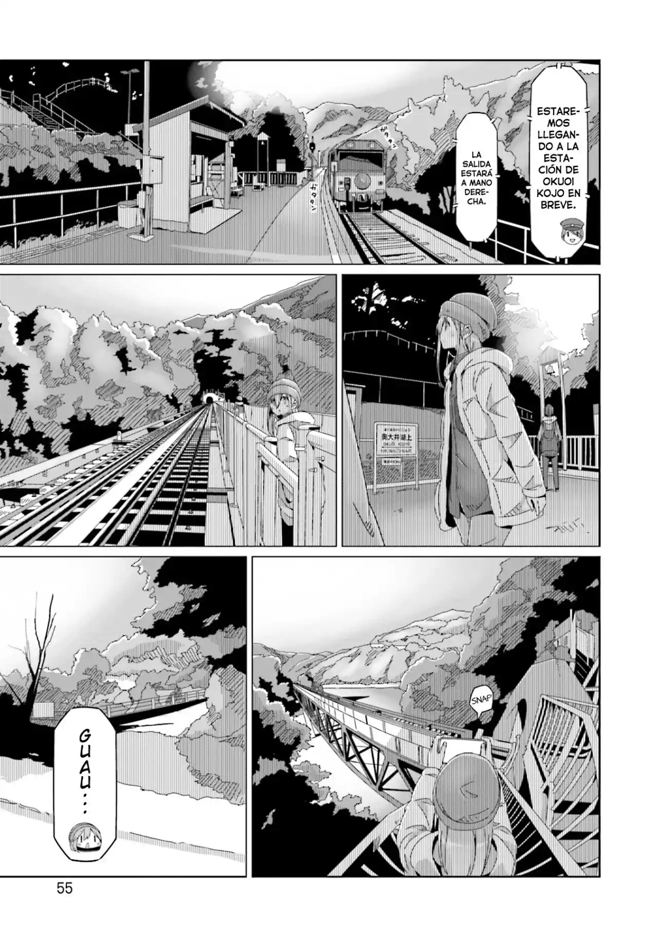 Yurucamp capítulo 60, página 3