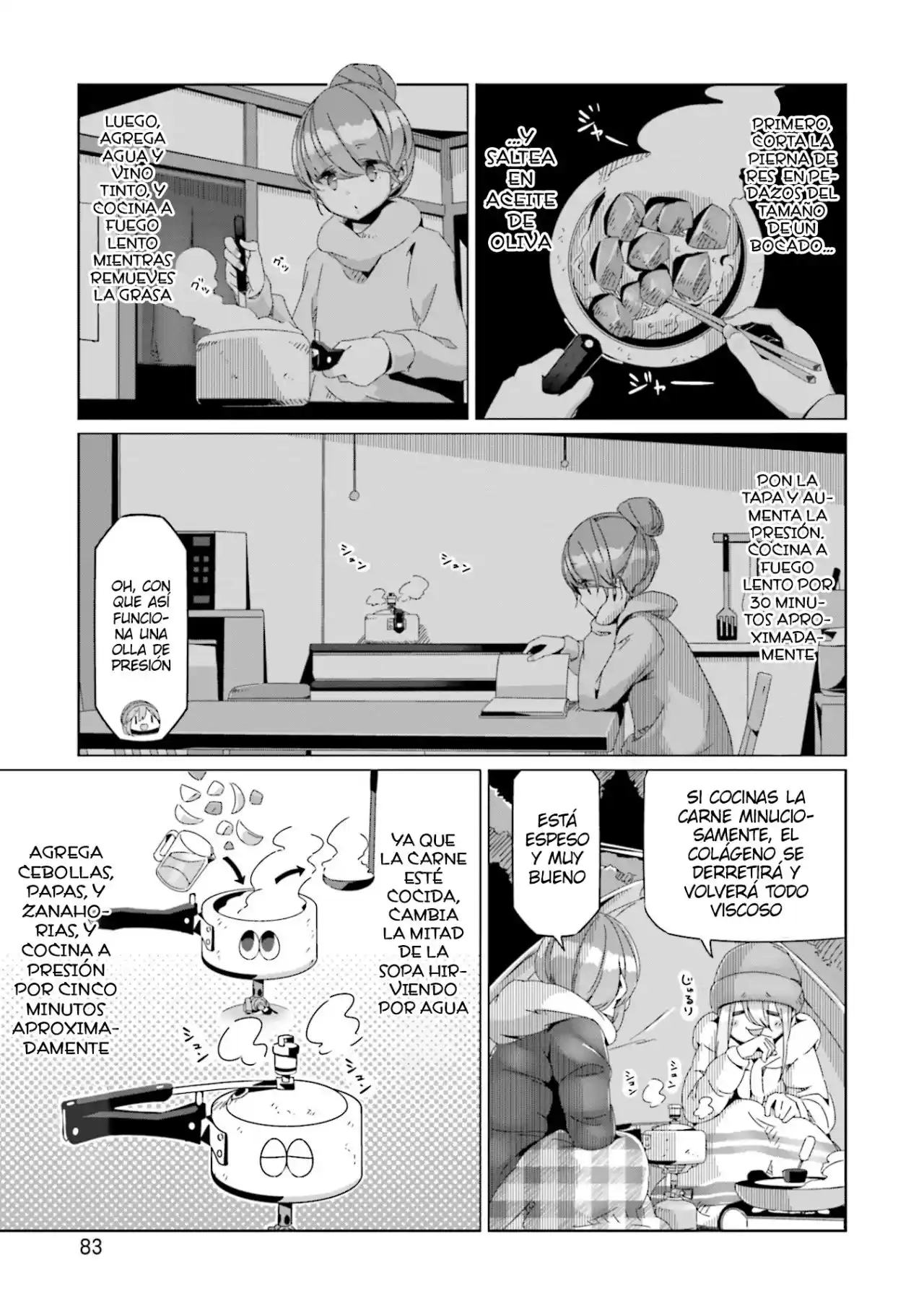 Yurucamp capítulo 61, página 5