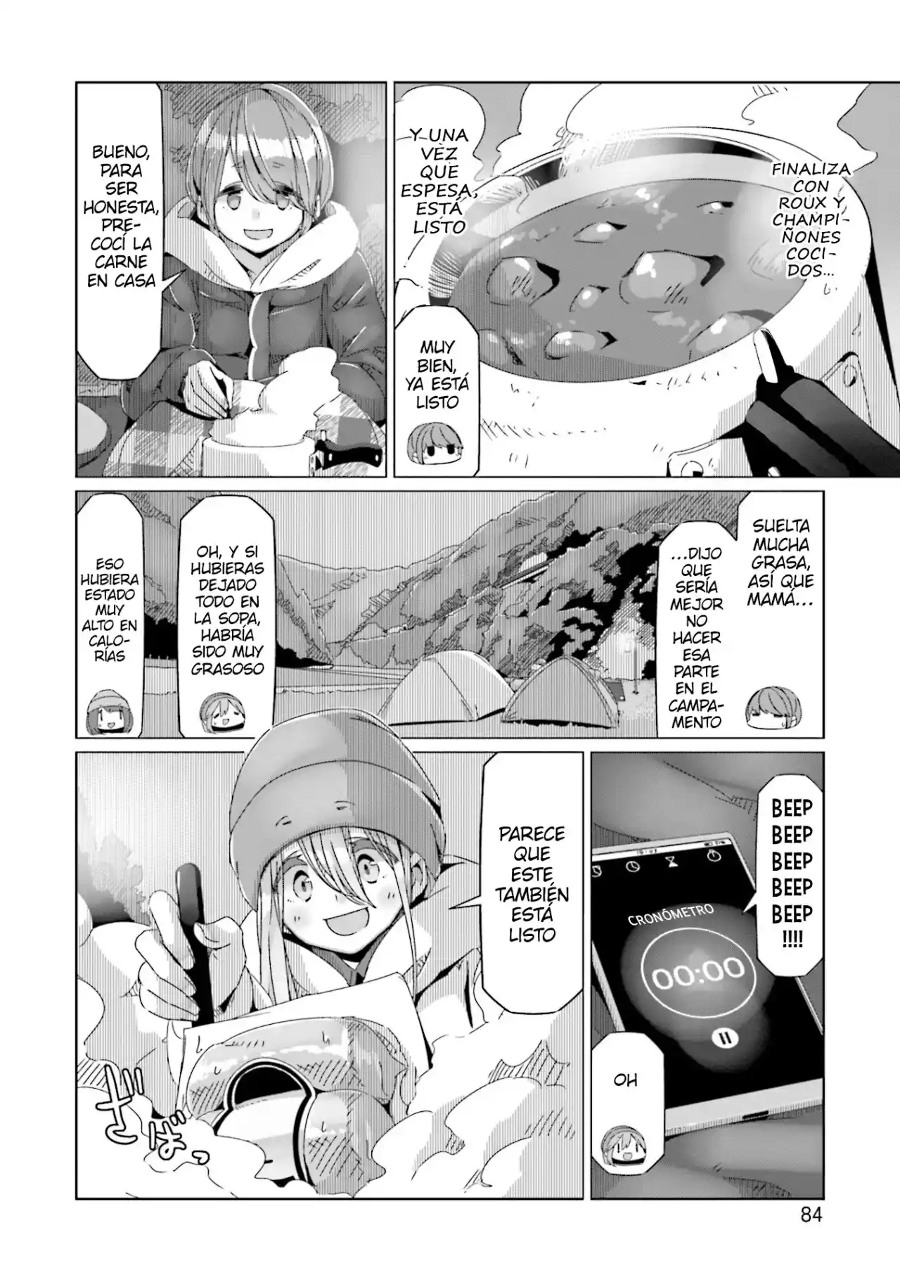 Yurucamp capítulo 61, página 6