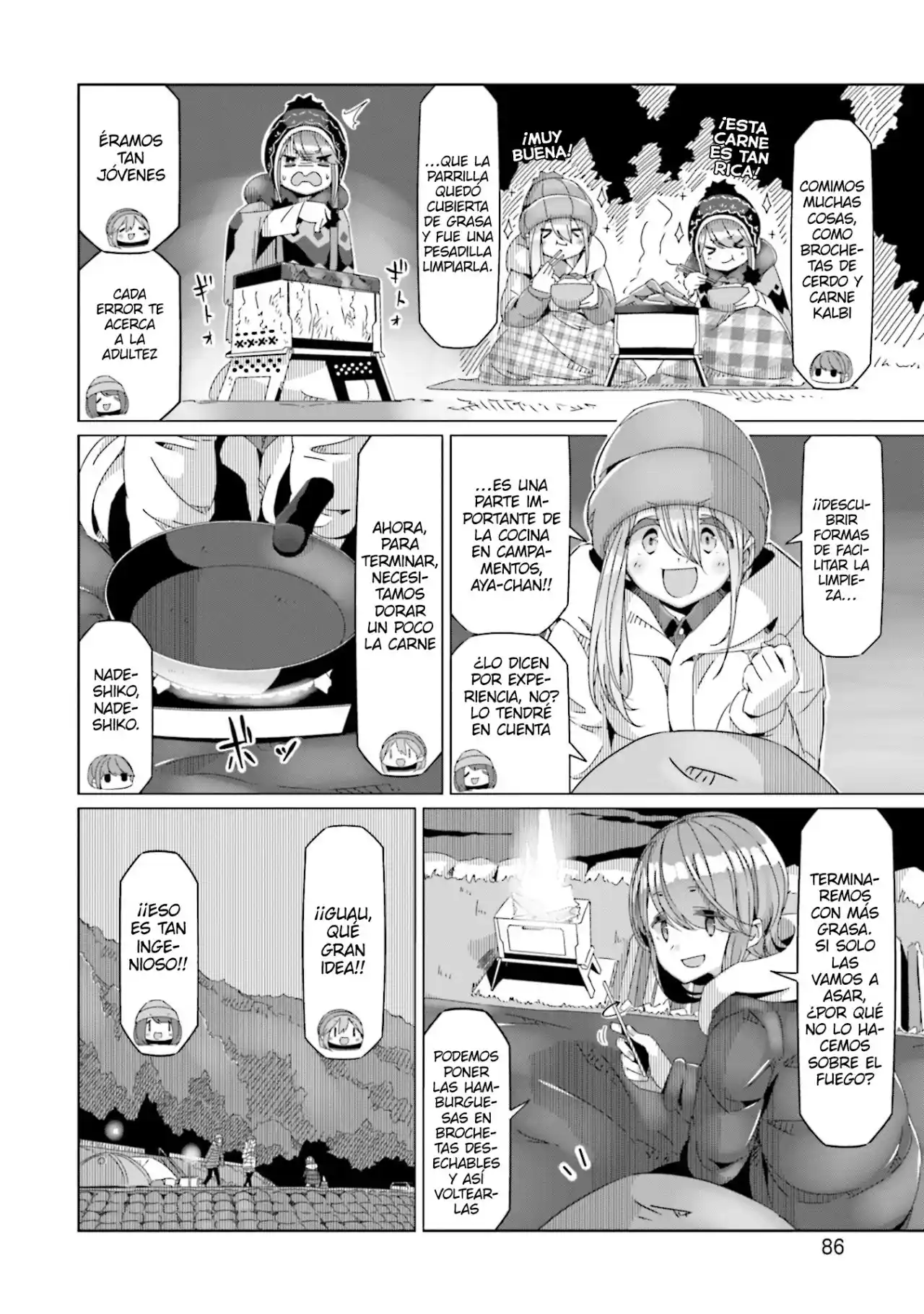 Yurucamp capítulo 61, página 8