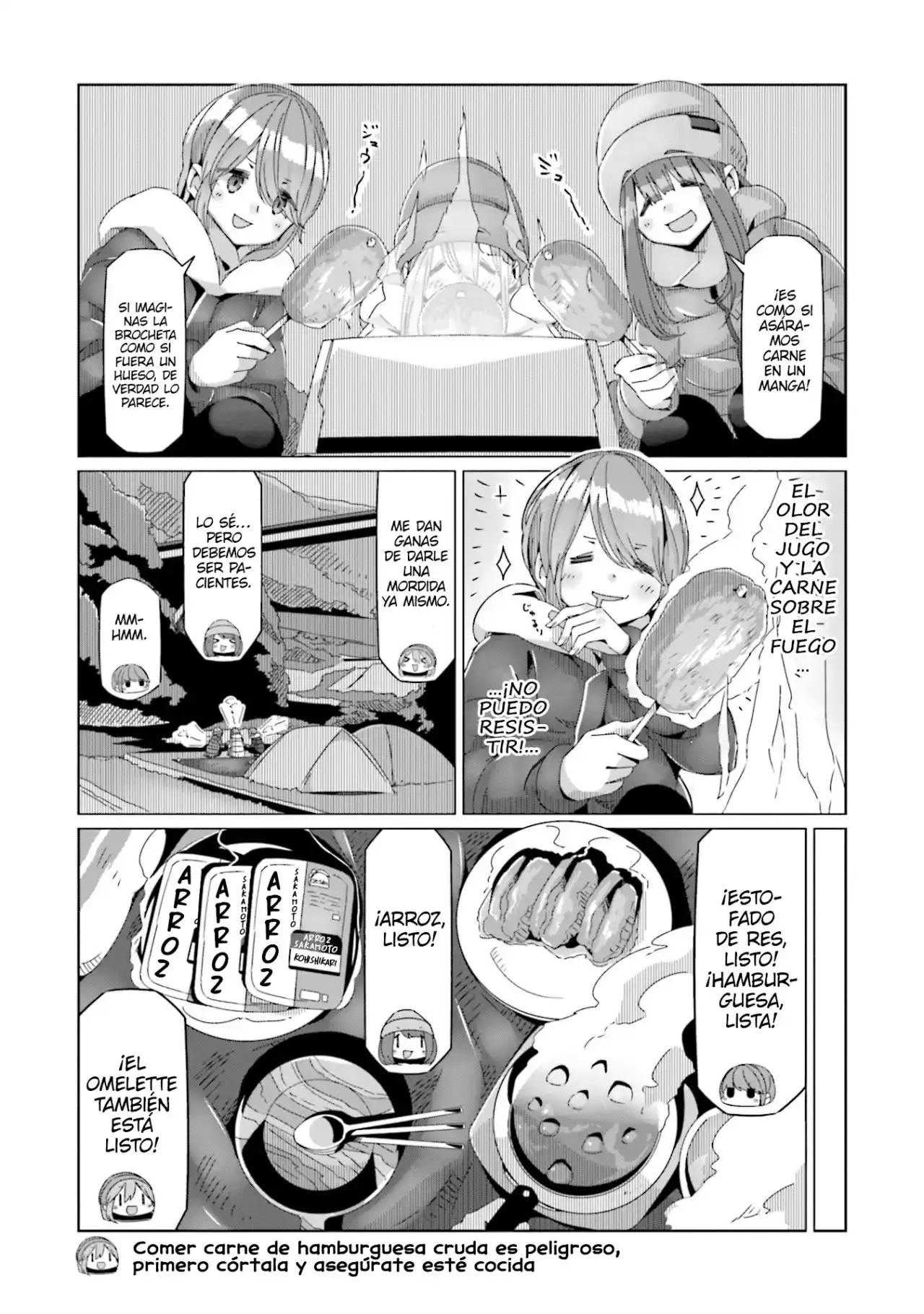 Yurucamp capítulo 61, página 9