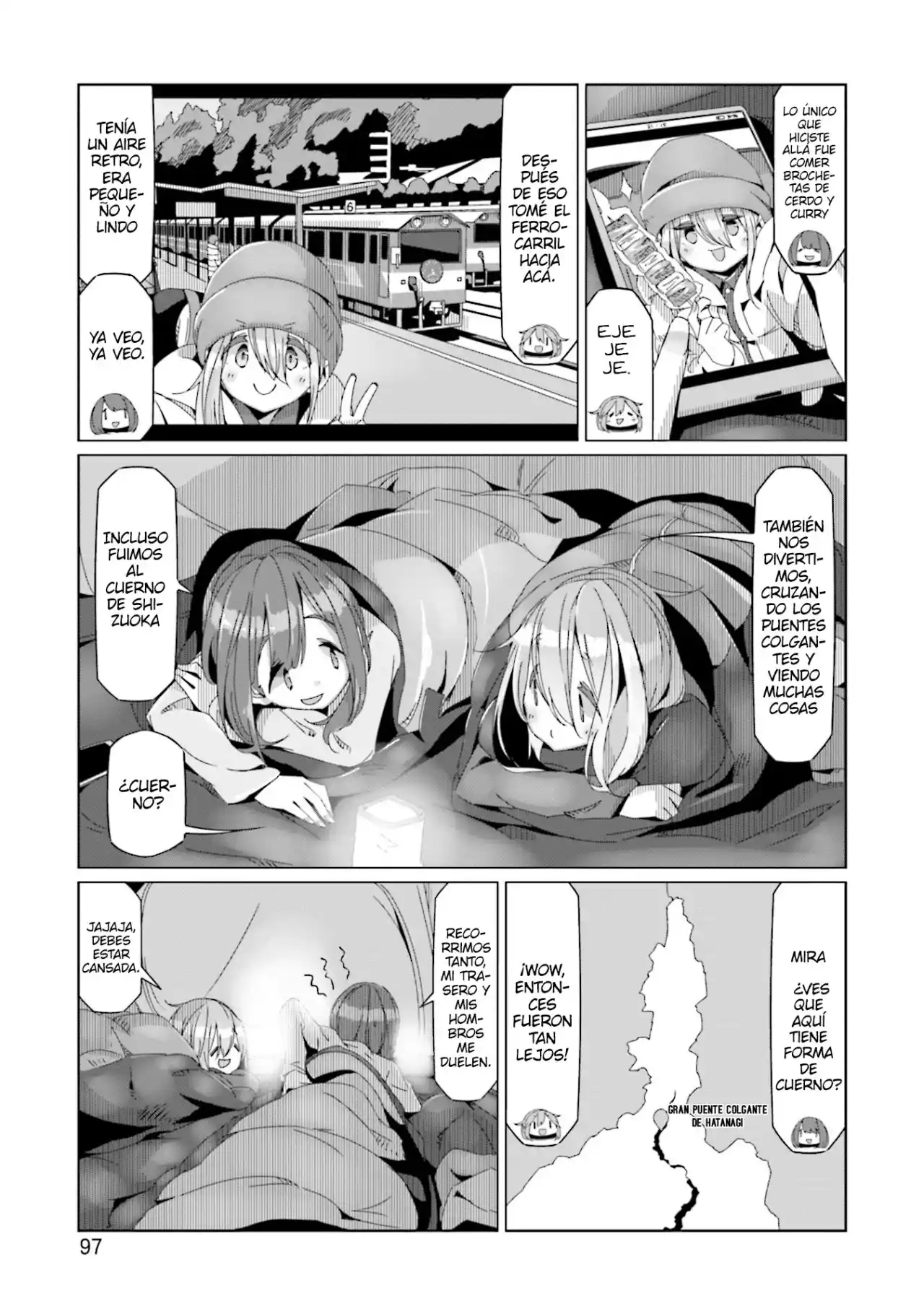 Yurucamp capítulo 61, página 19
